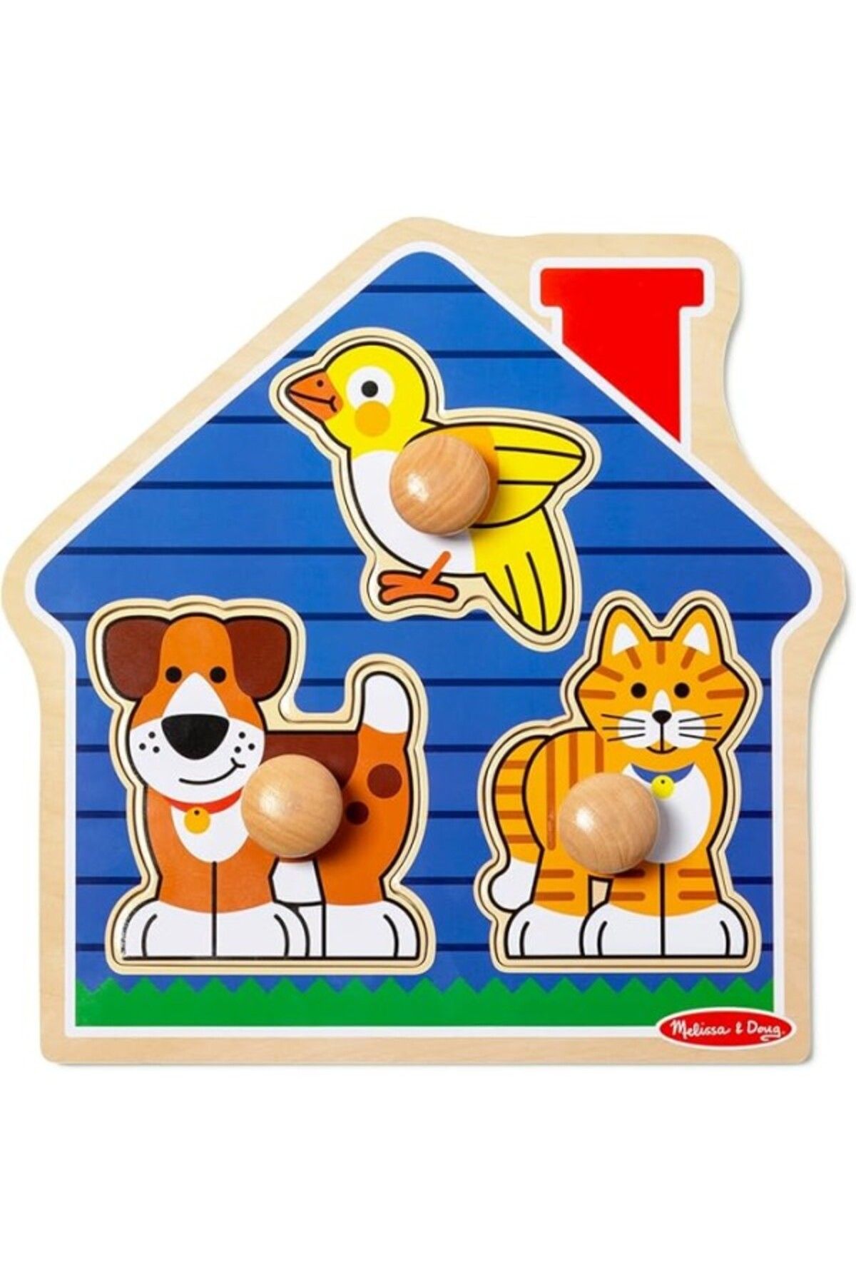 ShopZum Melissa & Doug 12055 Ahşap İlk Yapbozum, Evcil Hayvanlar