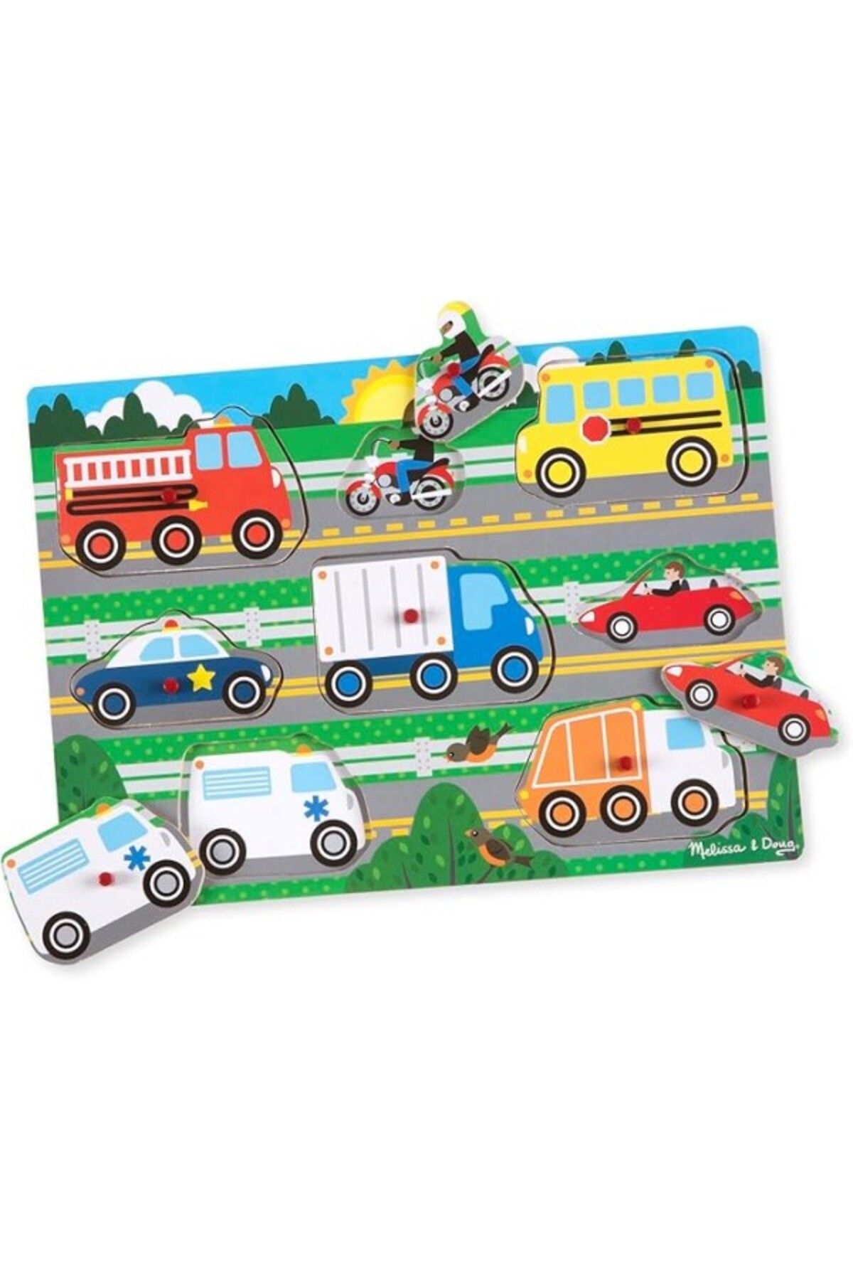 ShopZum Melissa & Doug 19051 Ahşap Tutmalı Yapboz, Araçlar Yeni