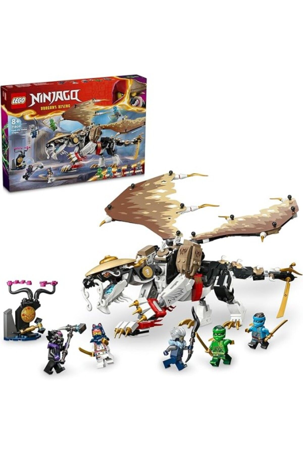 ShopZum Ninjago Usta Ejderha Egalt 71809 – 8 Yaş Ve Üzeri Kız Ve Erkek Çocukları Lloyd, Sora, Nya