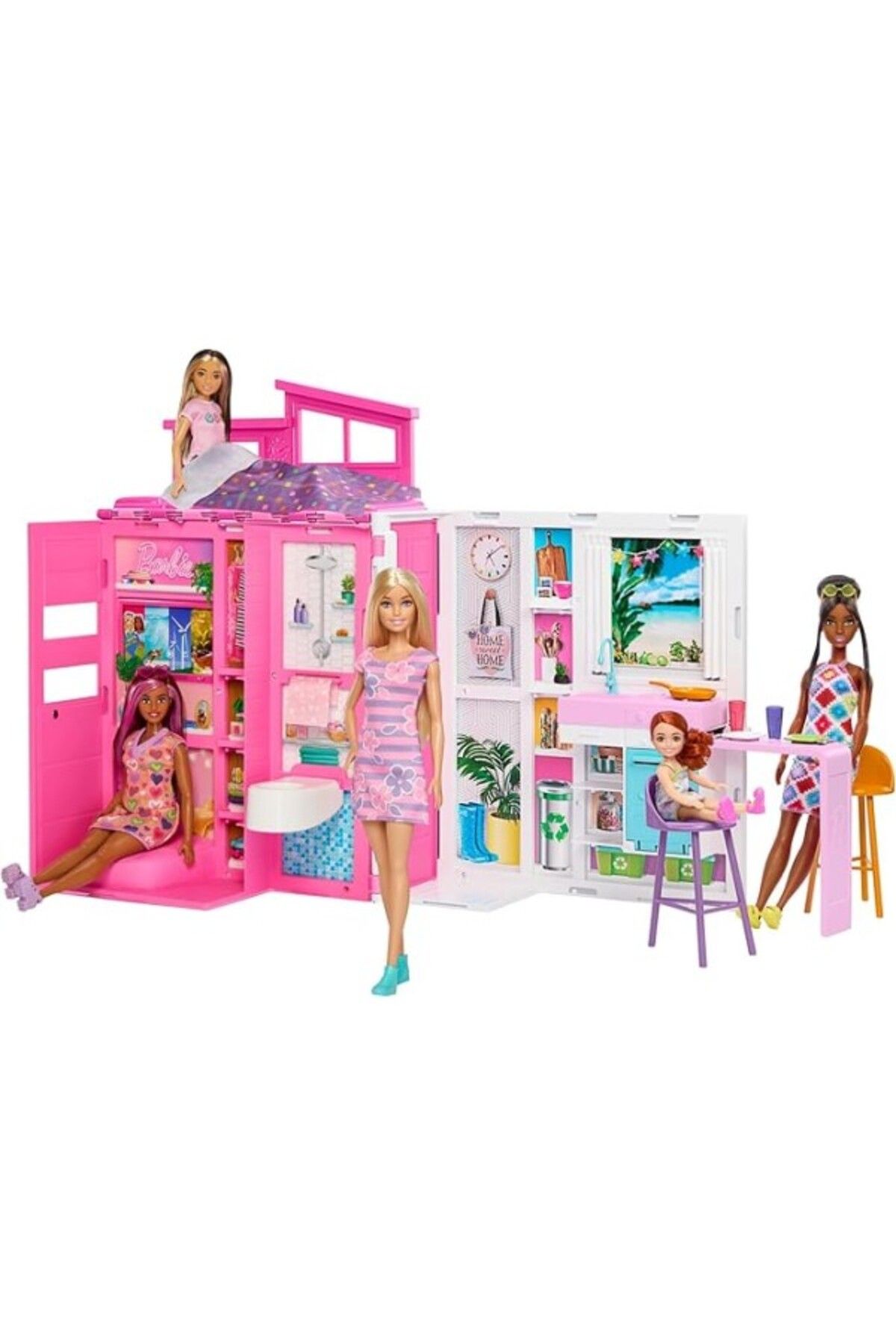 ShopZum Barbie'Nin Yeni Portatif Evi 2024 (Bebek Dahil)