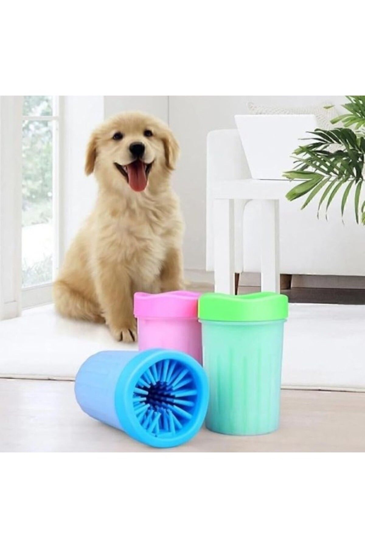ShopZum Pati Yıkayıcı Koruyucu - Yıkanabilir Pençe Temizleyici Kova, Kedi Ve Köpekler Için Pratik