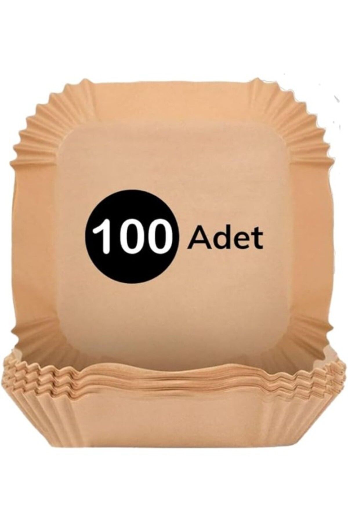 ShopZum ® 100 Adet Air Fryer Pişirme Kağıdı Tek Kullanımlık Hava Fritöz Yağ Geçirmez Yapışmaz Gıda