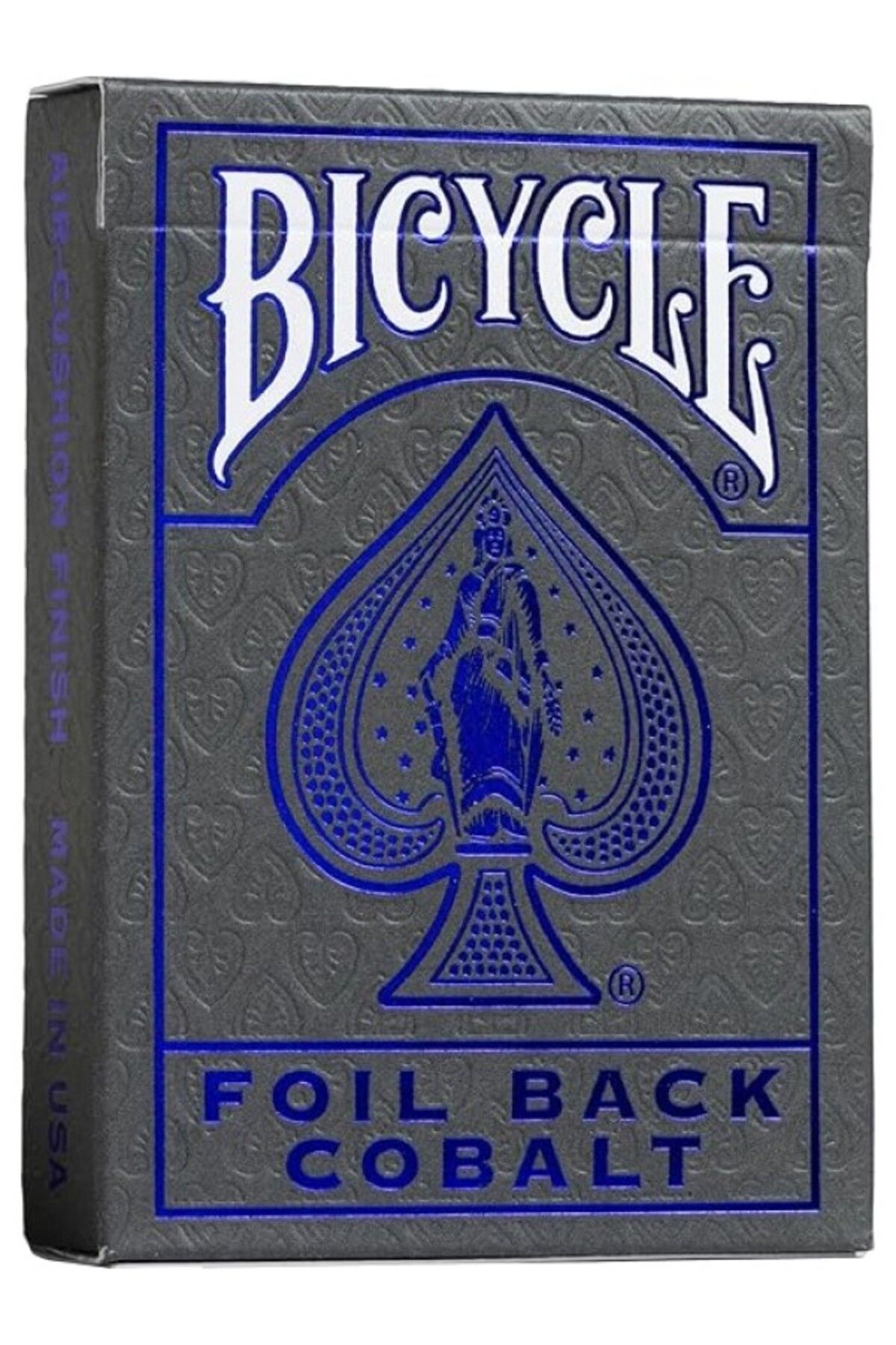 ShopZum Bicycle Metalluxe Foil Back Cobalt (Blue) Kart Premium Iskambil Oyun Kağıdı Kartları Destesi