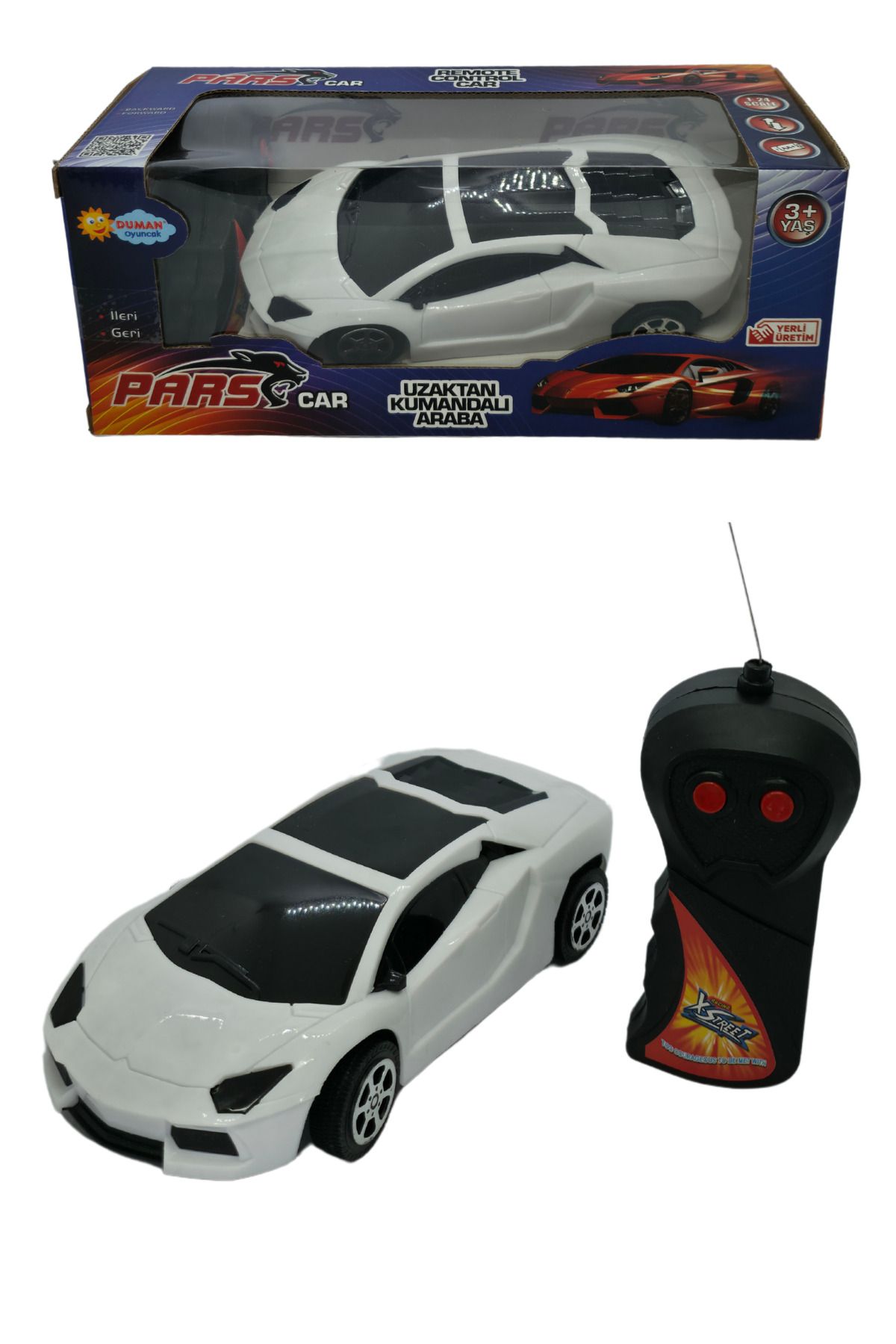 RAF Store Pilli Uzaktan Kumandalı 2 Fonksiyon (İleri-Geri) 18 Cm Pars Araba 1:24 Ölçek 27 Mhz