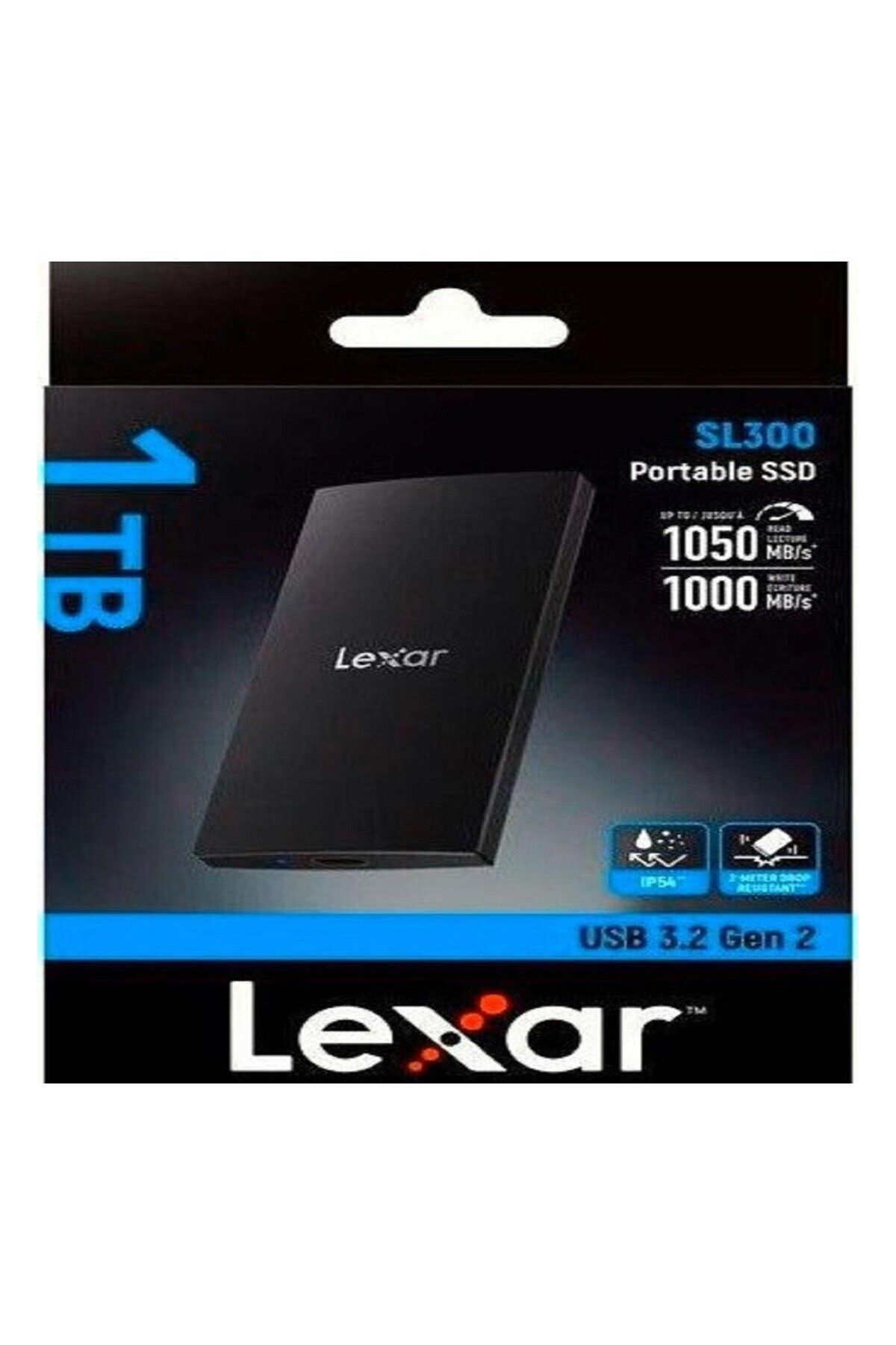 Lexar 1Tb Sl300 Usb 3.2 Gen 2 Portable Ssd