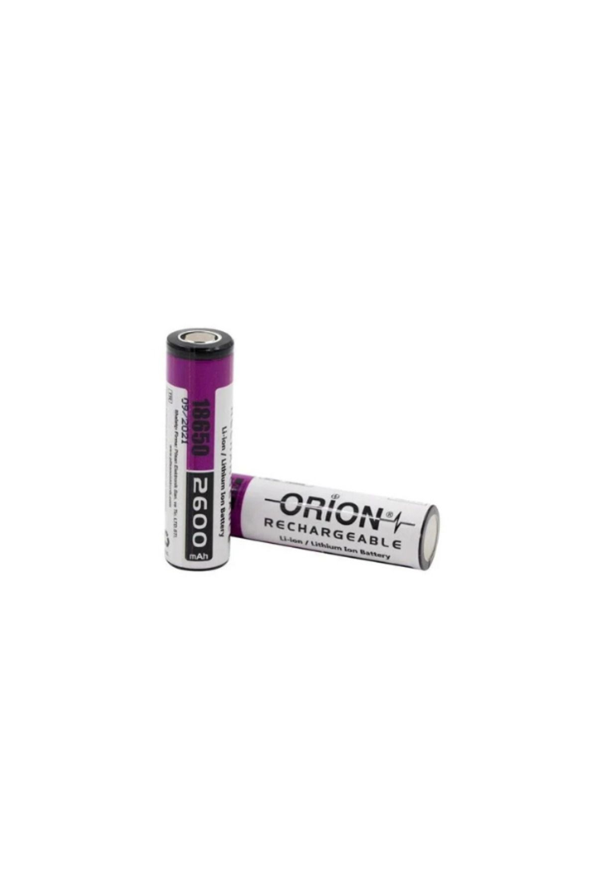 ORİN Orion 18650 2600 mAh 3.7V 5C Şarj Edilebilir Li-ion Pil 5 adet