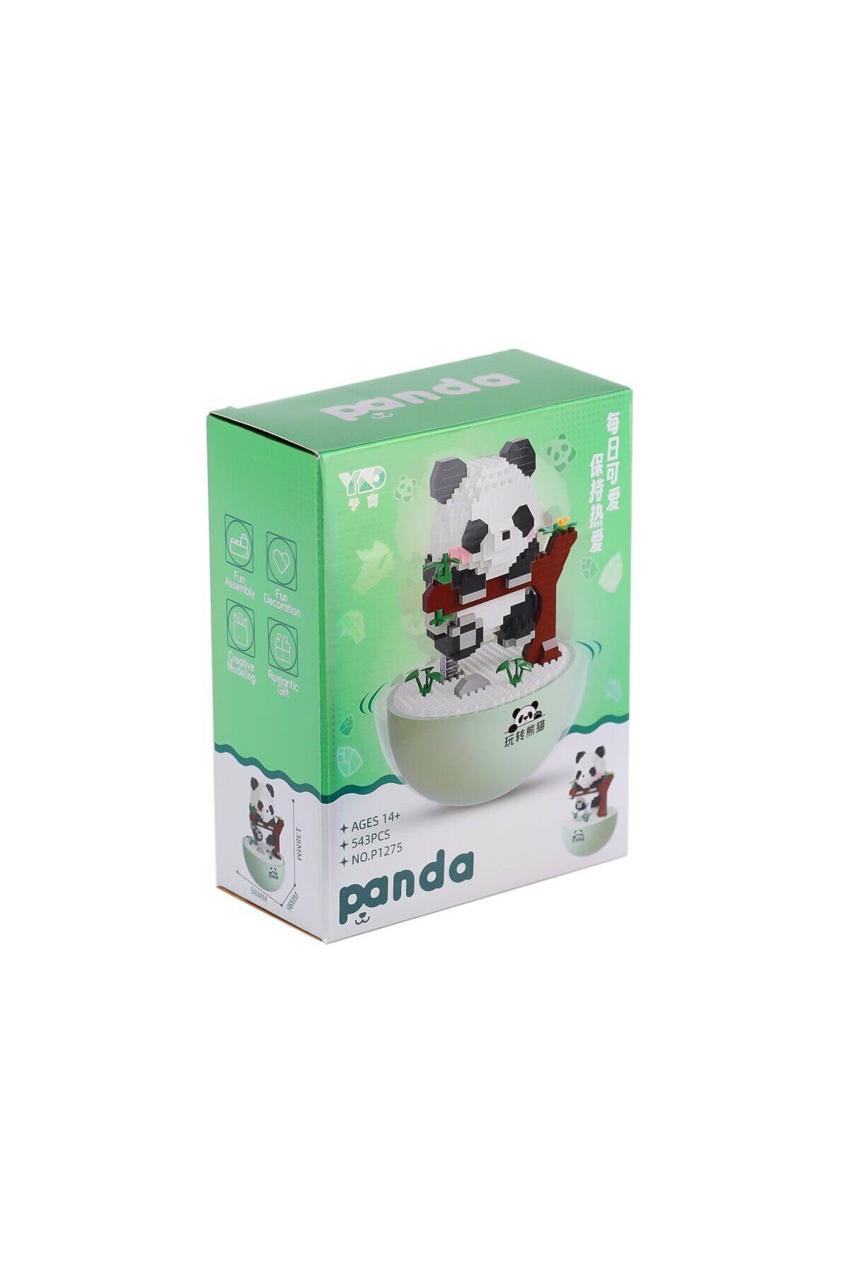 NillyToys P1275 Panlos Panda 543 Parça Blok Seti -Vagon life