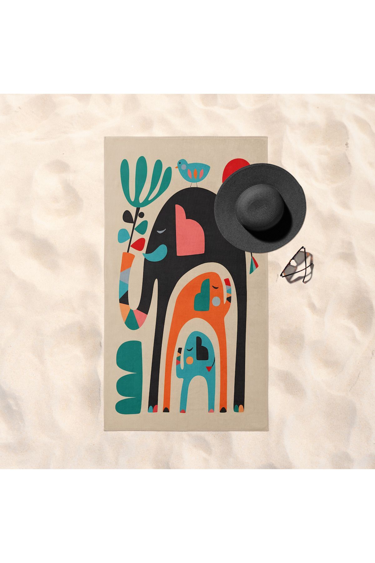 The Lucid Lab Elephants Plaj Havlusu - Pamuk