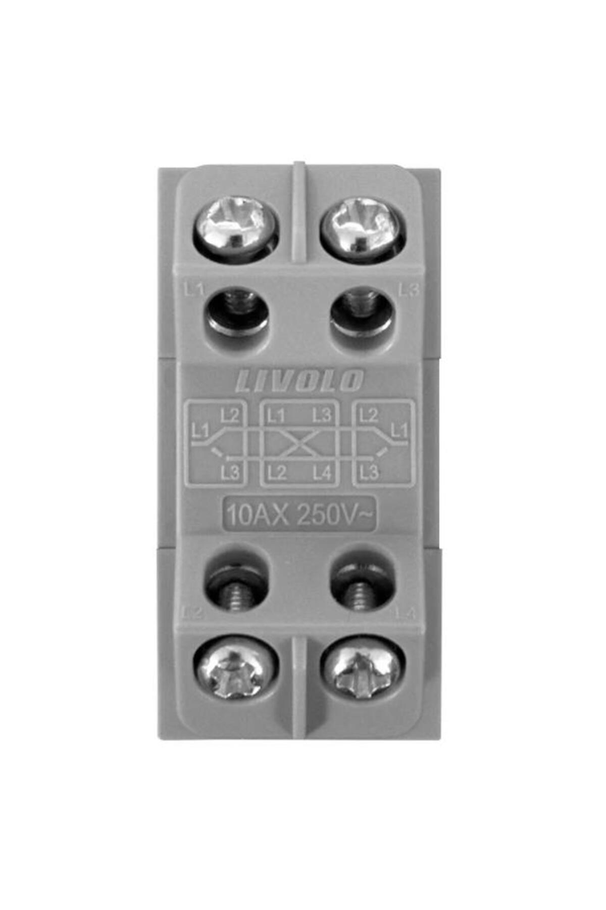 Livolo-LIVOLO Cross Head Simple Mechanical Switch Module (White) 4