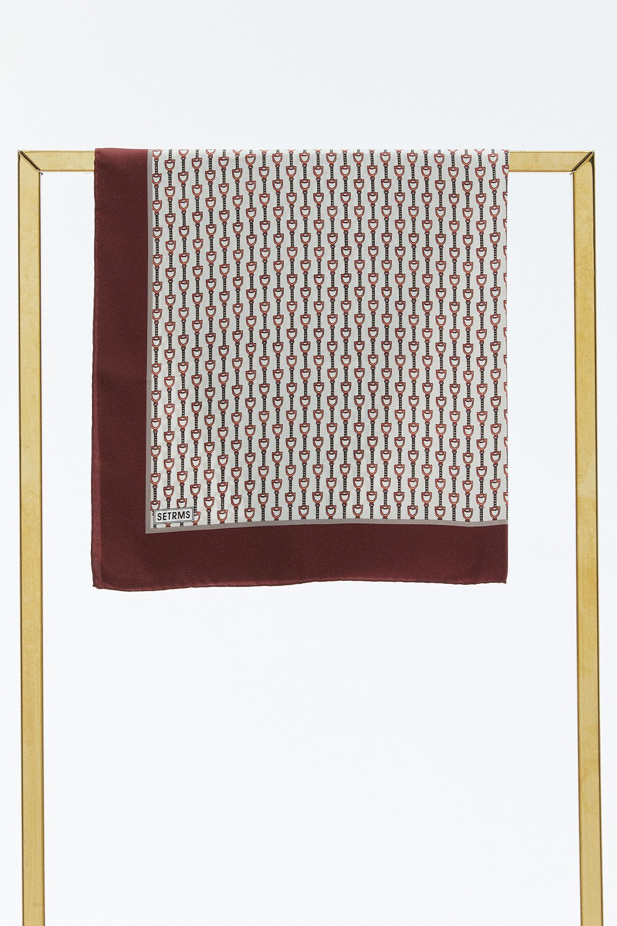 Setrms Örüntülü Twill İpek Eşarp