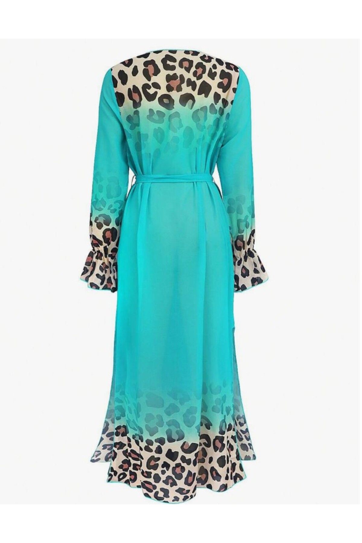 DRESSY LIFE Maksi Boy Leopar Detaylı Pareo