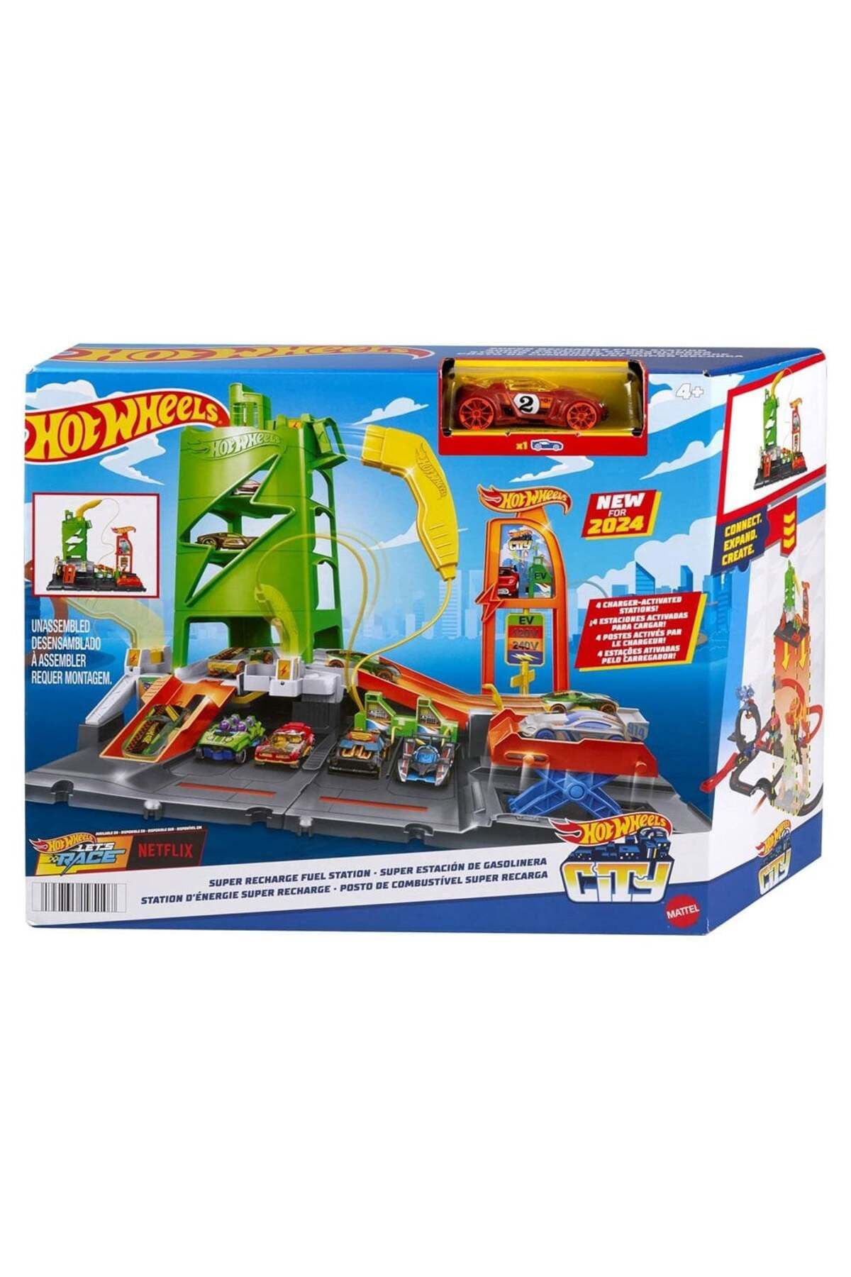 HOT WHEELS Elektrikli Araç Şarj İstasyonu Oyun Seti HTN79