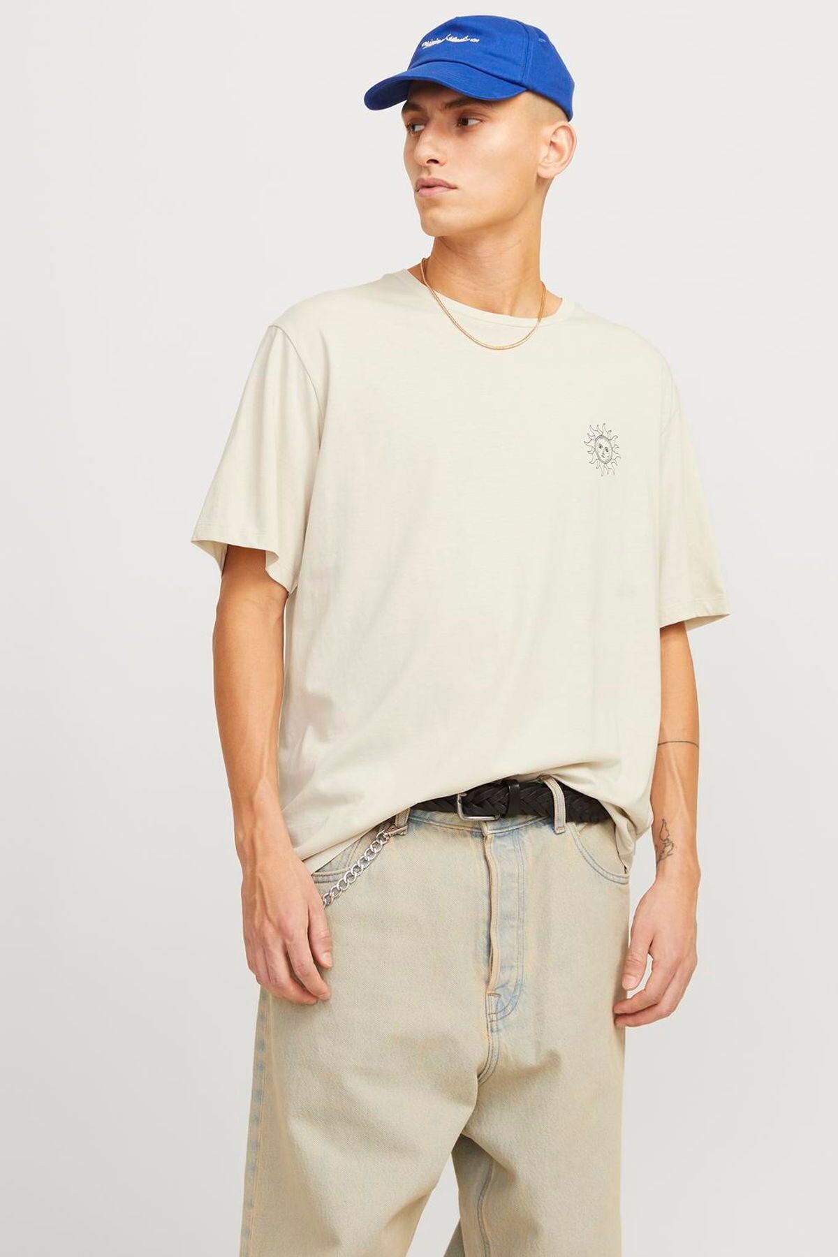 Jack & Jones Erkek Gögüs ve Sirt Baskili Tisört - Jackie