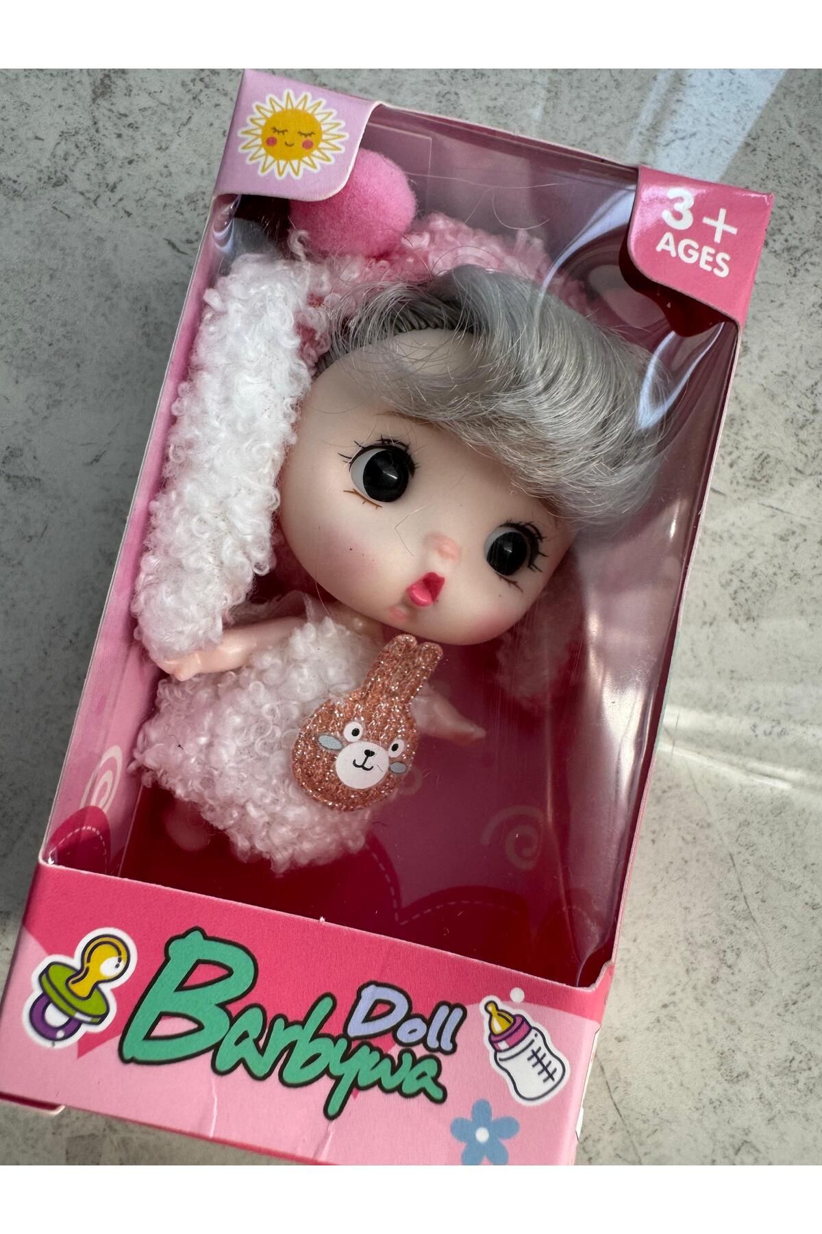 Bumelo Hayvan Kostümlü 1 adet Mini Hayvan Bebek Gerçekçi PVC Yaşlar 3+