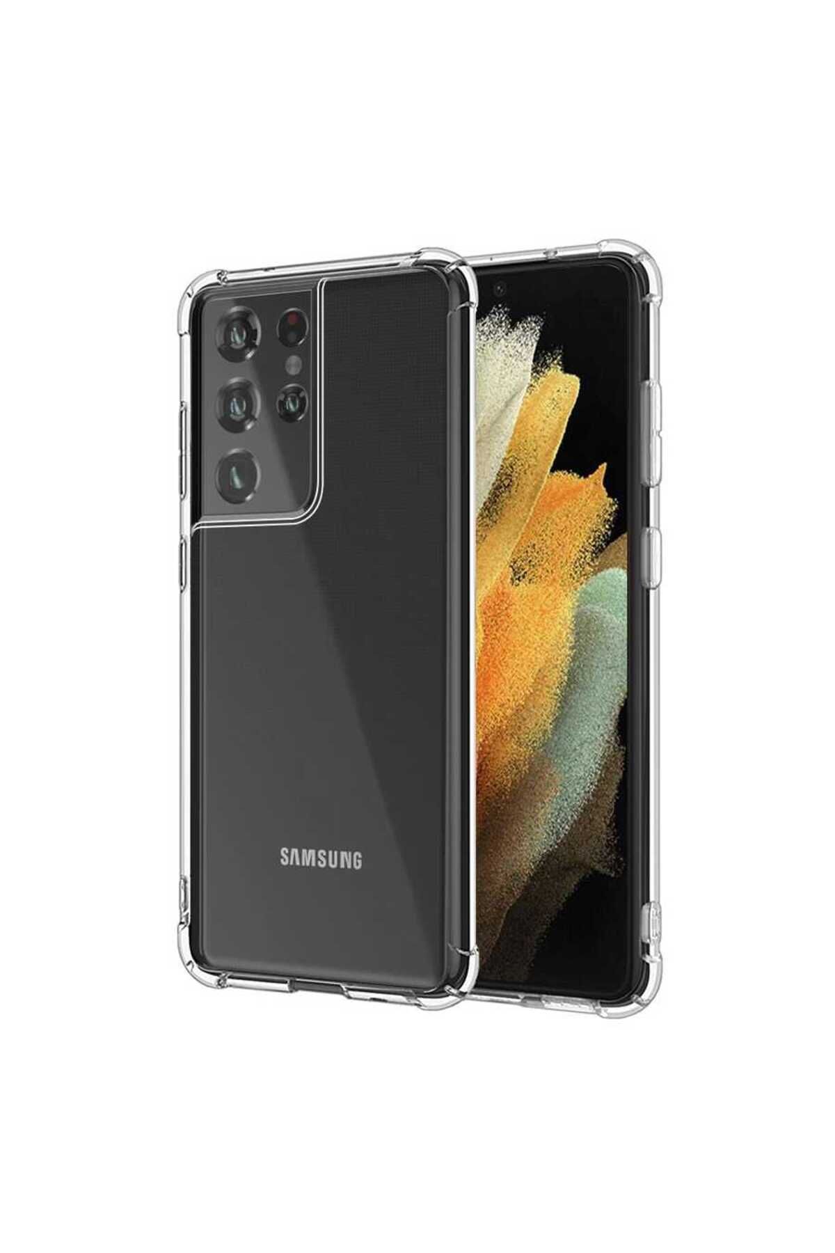 Cepustik Telefon Aksesuarları Galaxy S21 Ultra Kılıf Nitro Anti Shock Silikon Kılıf