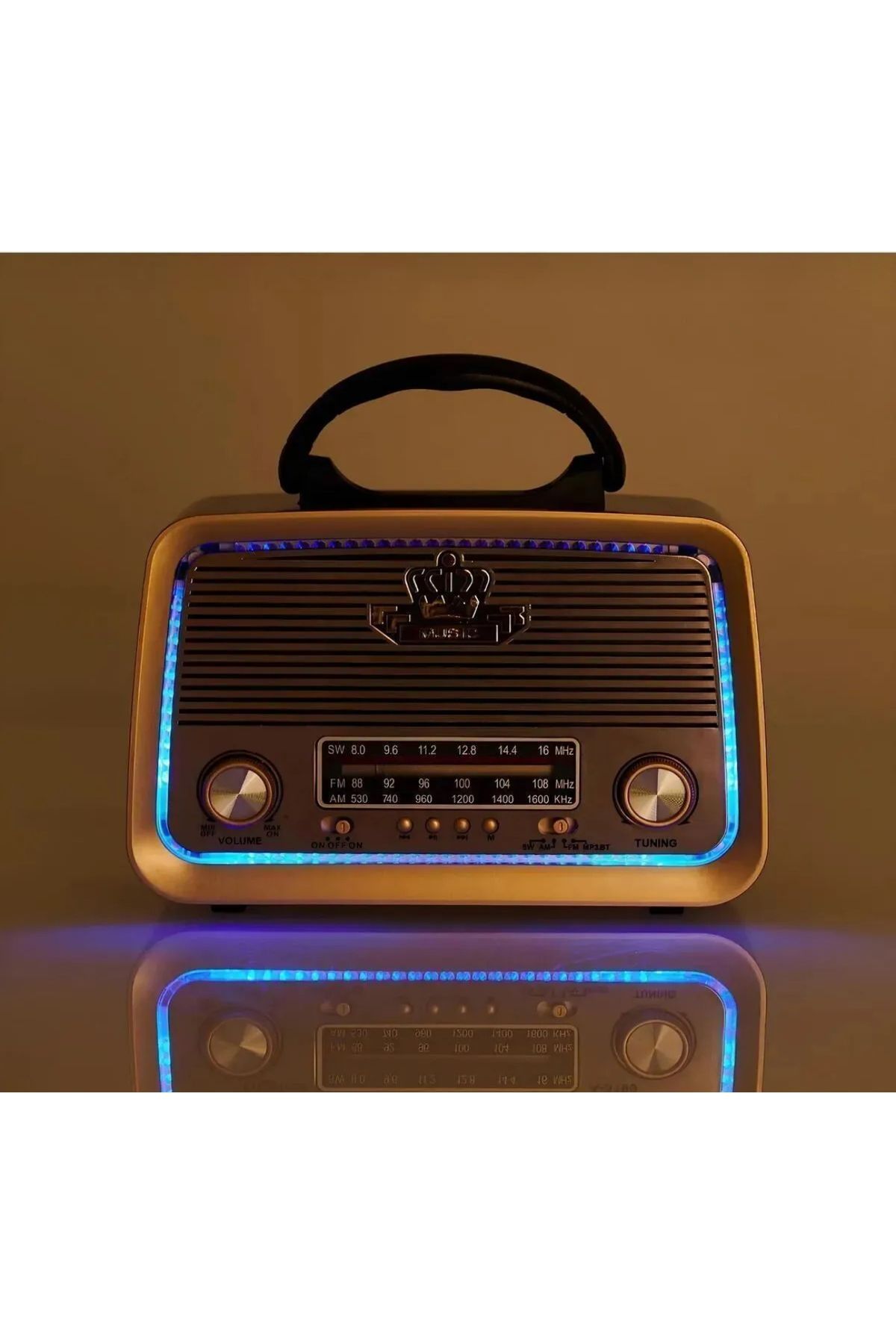 MPIA Nostaljik Eskitme Nostalji Tasarimli Bluetoothlu Nostalji Radyo 301 Fm-sd Kart-aux
