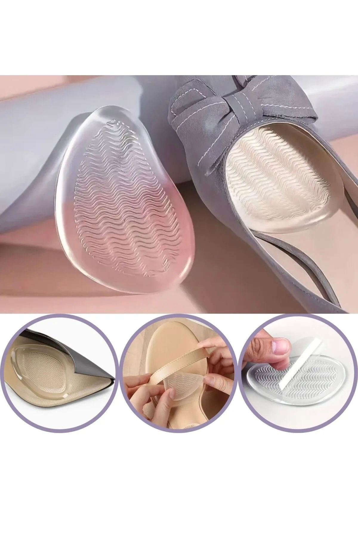 AboutThePerfect Yumuşak Silikon Tabanlık Ayak Konforu ve Koruma Sağlar