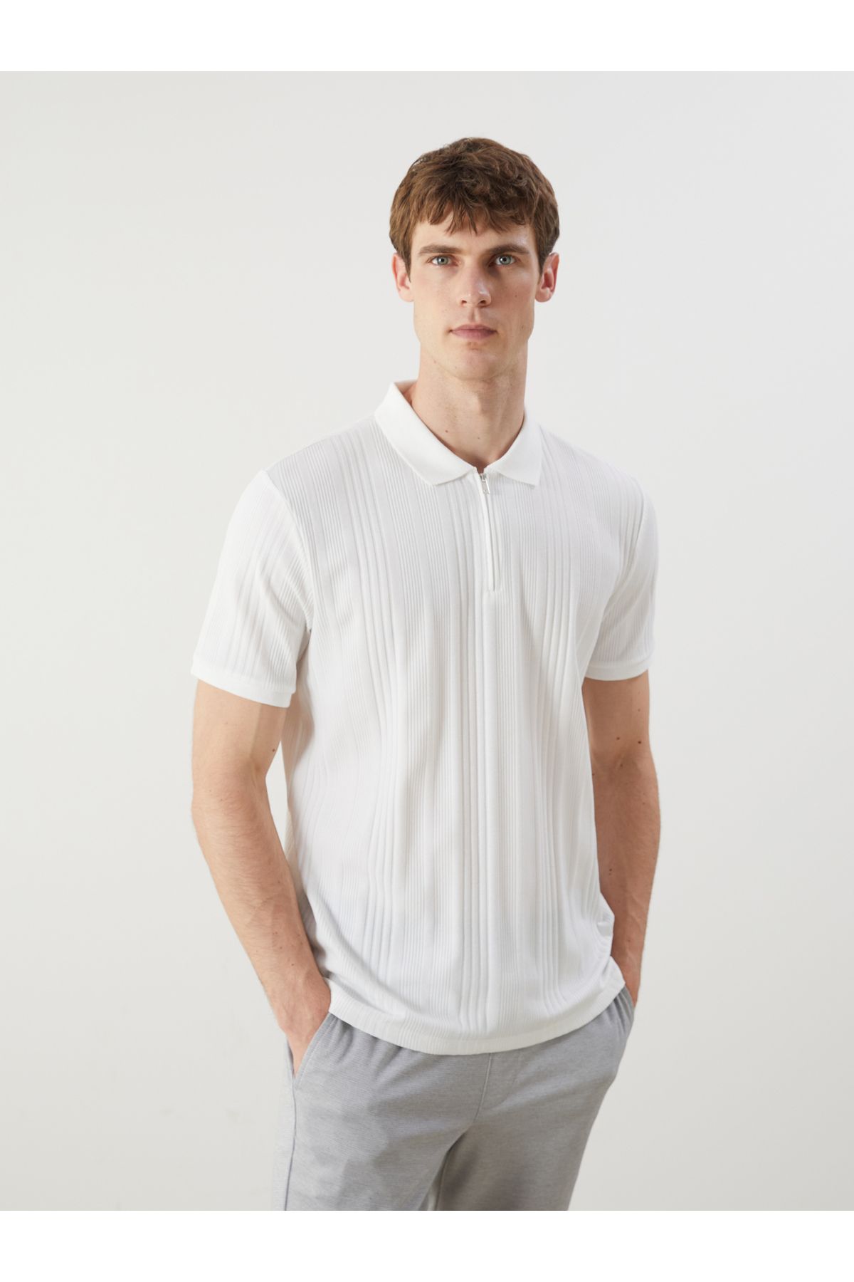 LC Waikiki Polo Yaka Penye Erkek Tişört