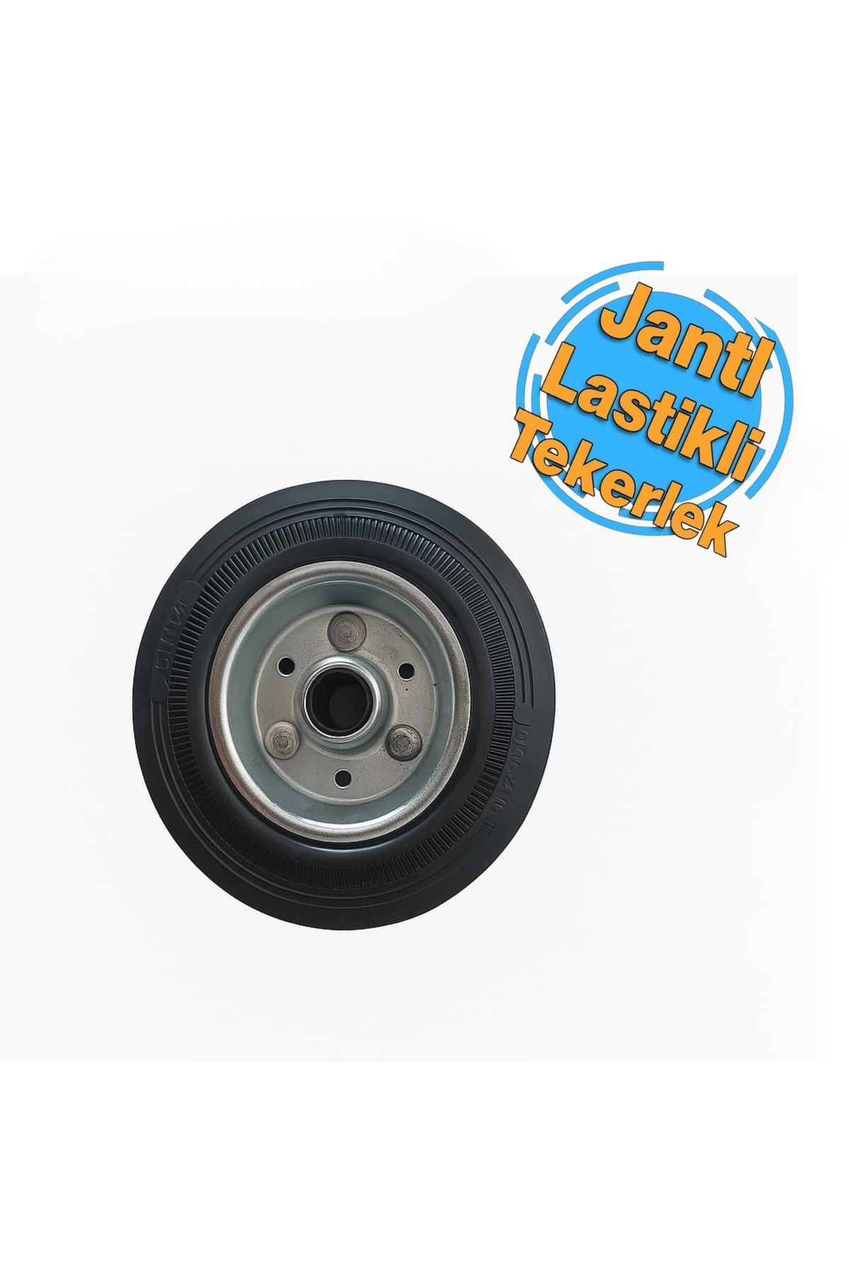 Emes Sac Jantlı Lastikli Burçlu Tekerlek 125x37,5 mm