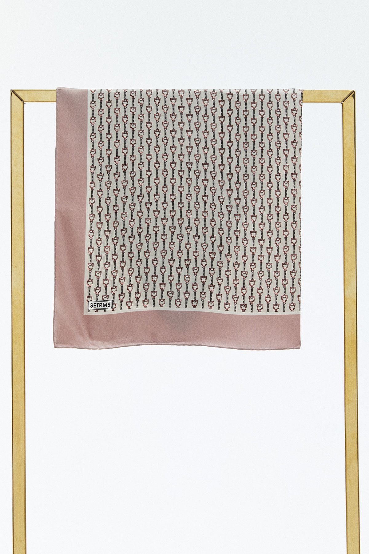 Setrms Örüntülü Twill İpek Eşarp