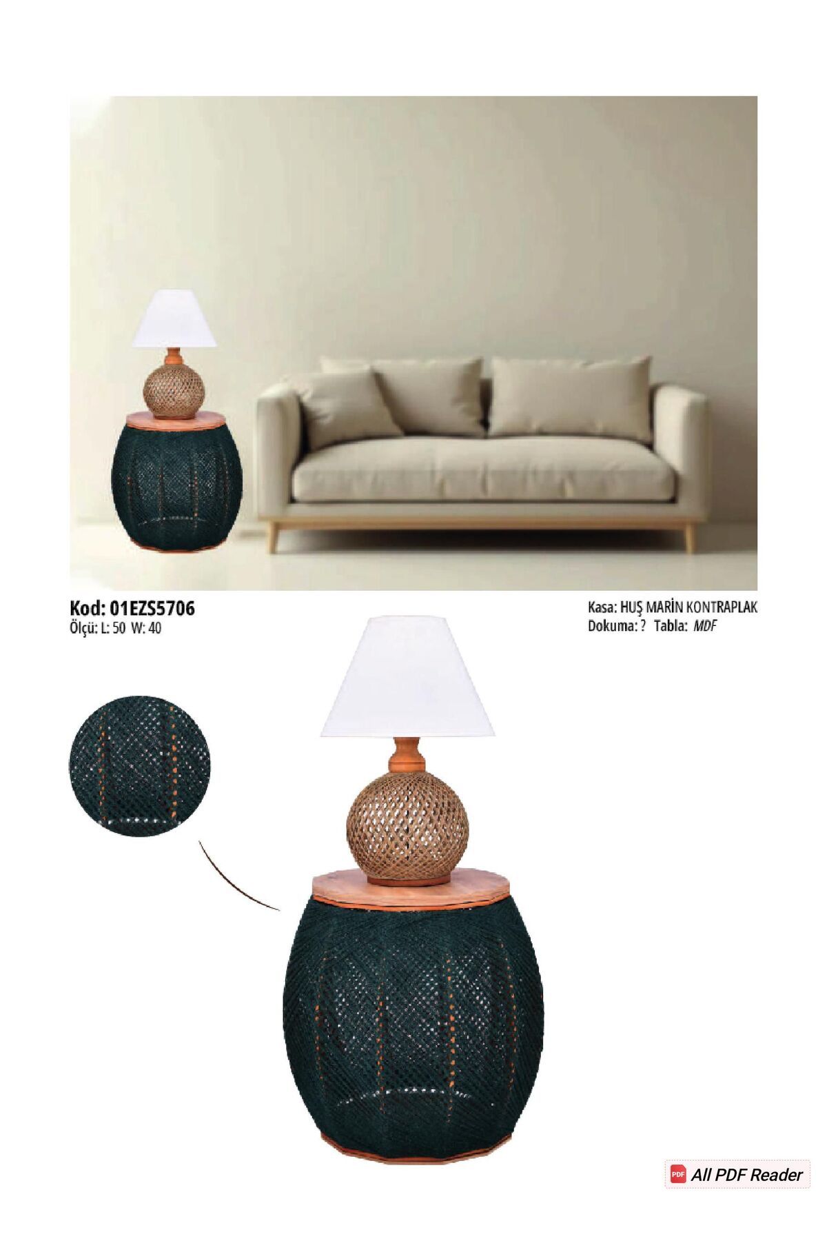 LUMİART Zigon sehpa