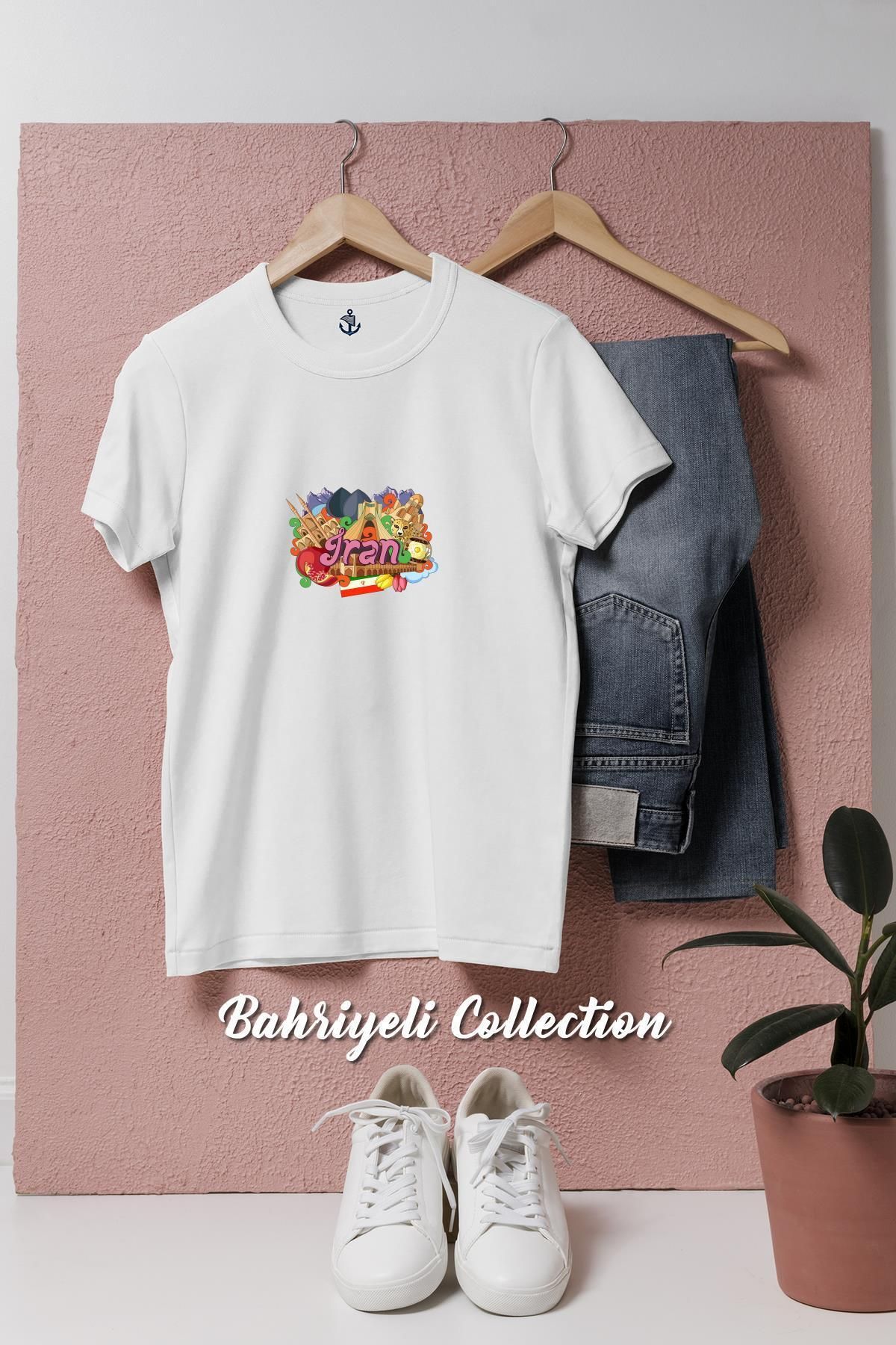 bahriyeli.jpeg Oversize Vektör İran İslam Cumhuriyeti Tasarımlı Unisex T-Shirt