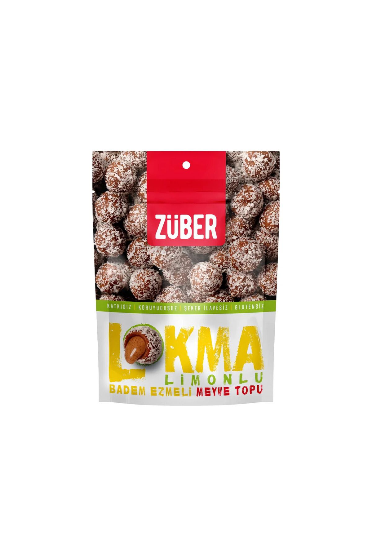 NW NessiWorld Nessiworld Züber Lokma Meyve Topu 96 Gr Limonlu Badem Ezmeli