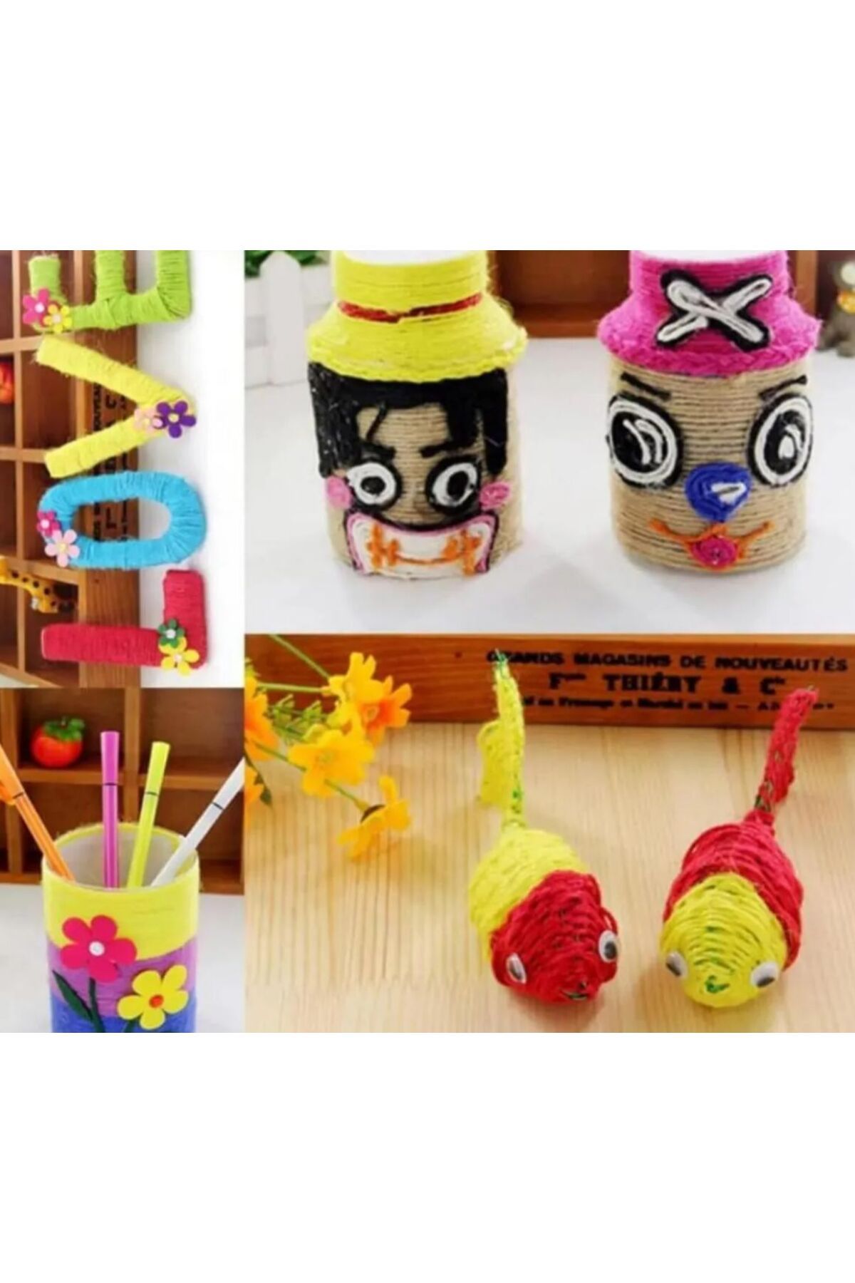 OZN AKSESUAR-Paper String, Coil Paper String, Bag Making, Hat Making, DIY Making (100Gr) G45 6