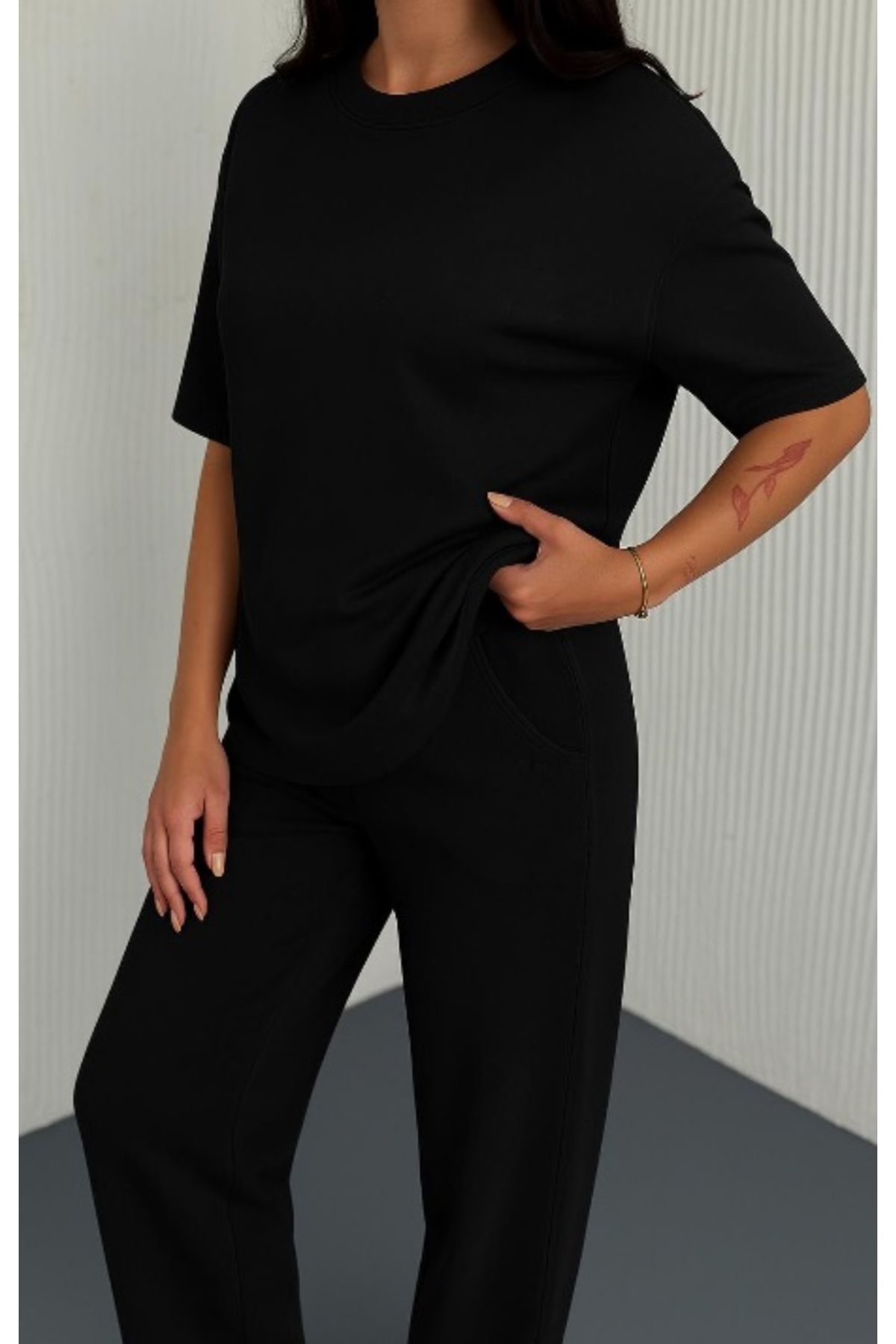 MODA Ola Premium T-Shirt Palazzo Pantolon takım