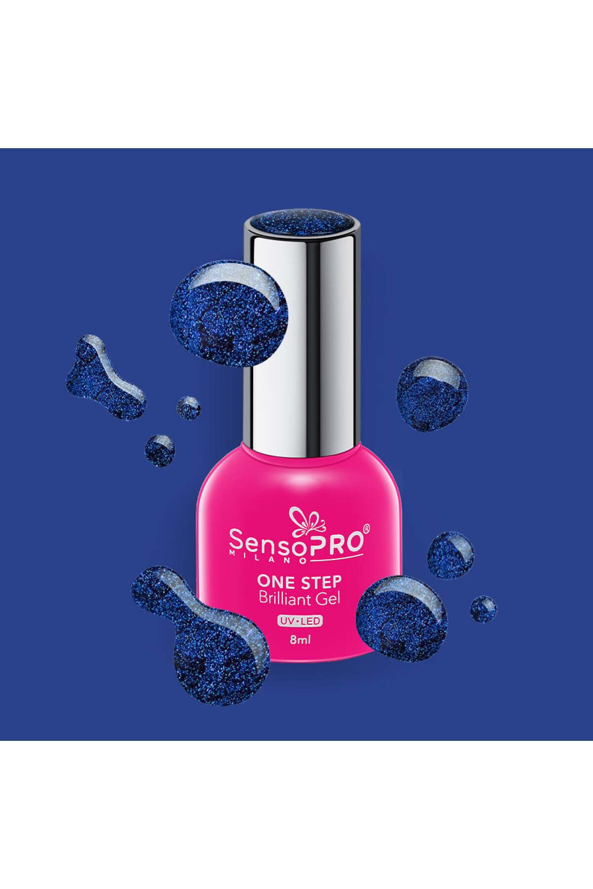 SensoPRO Milano-Ojă semipermanentă Brilliant într-un singur pas, 8 ml, culoare albastru reflectorizant #78 2