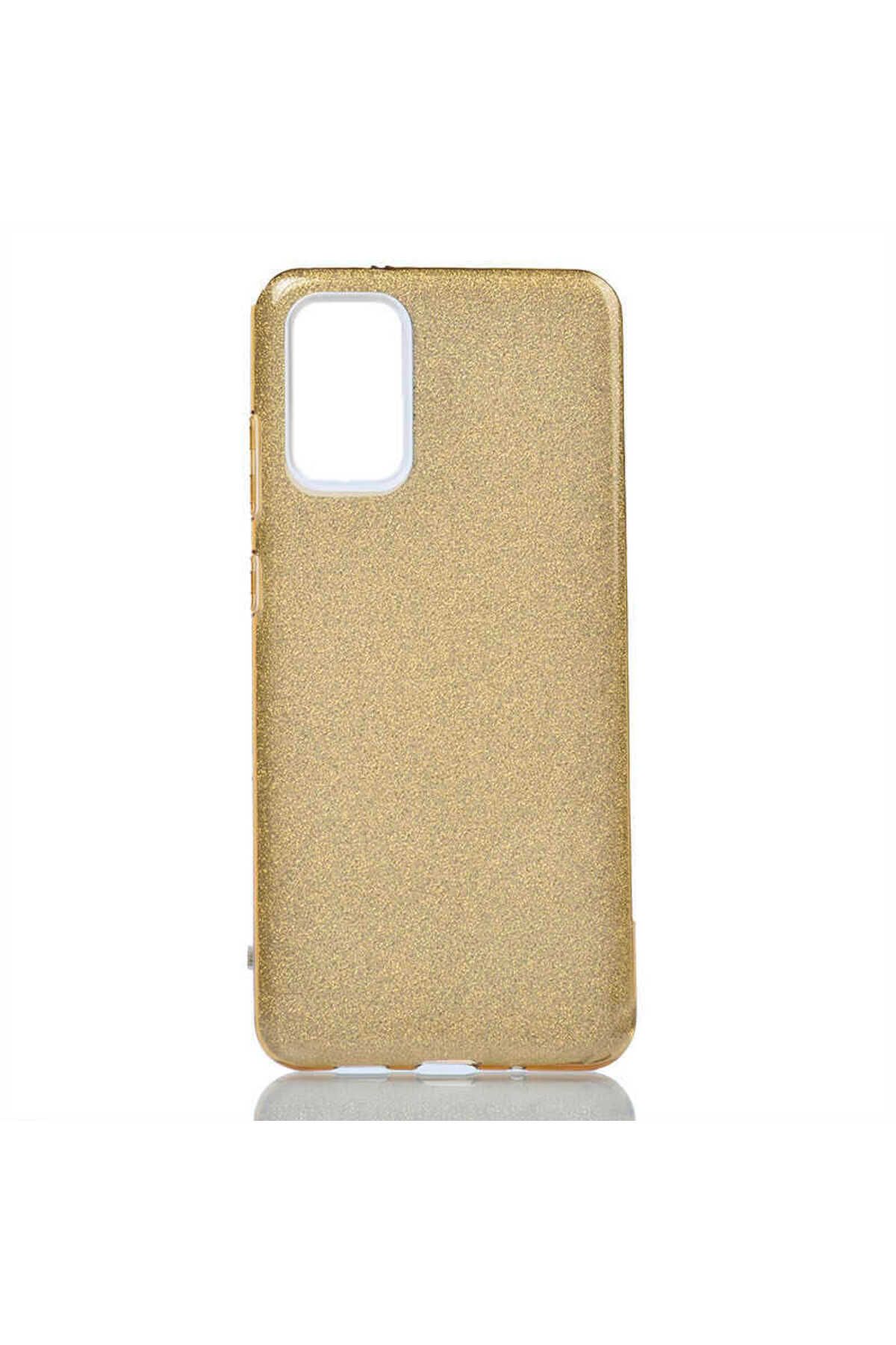 halkhouse Galaxy S20 Plus Kılıf Renkli Simli Parlak Şık Sert Kadın Kapak Shining Silikon