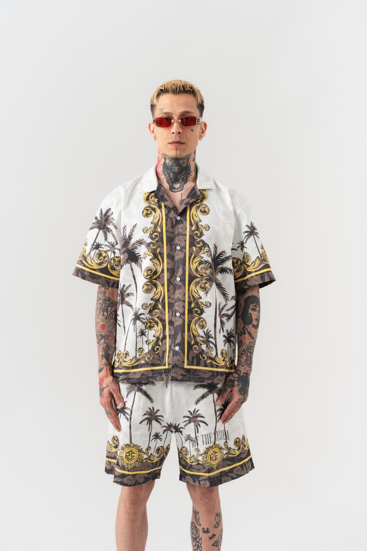 go gang own Fallpalm Oversize Gömlek ve Şort Takım