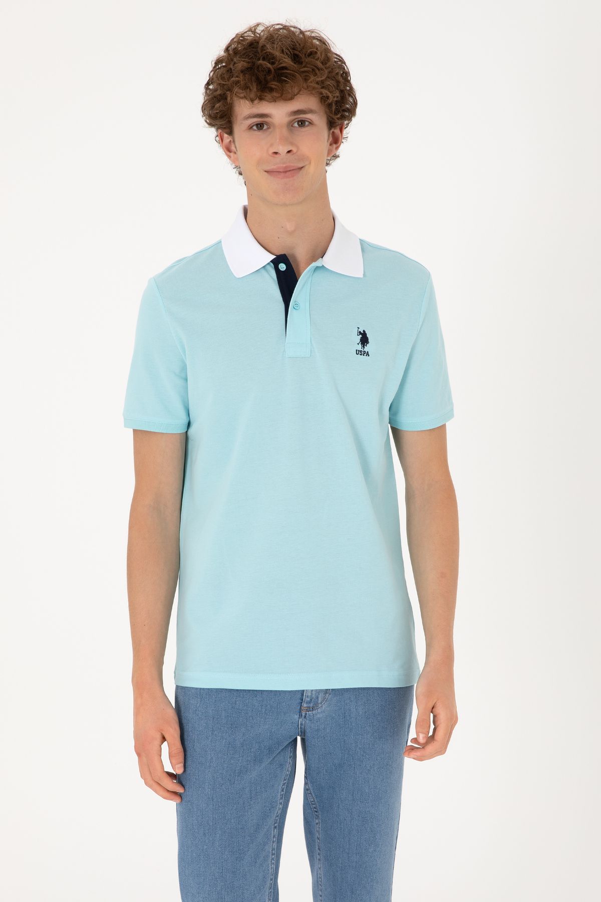 U.S. Polo Assn. Erkek Aqua Tişört 50306809-VR007