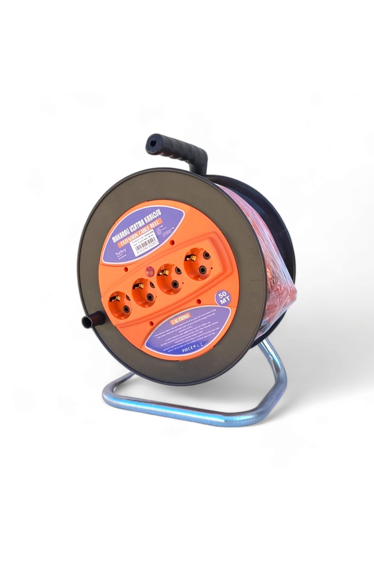 COBI SMART®-Extension cord with drum 3x2.5 mm², 40 m, 4 sockets, ergonomic carrying handle - COBI SMART® 6