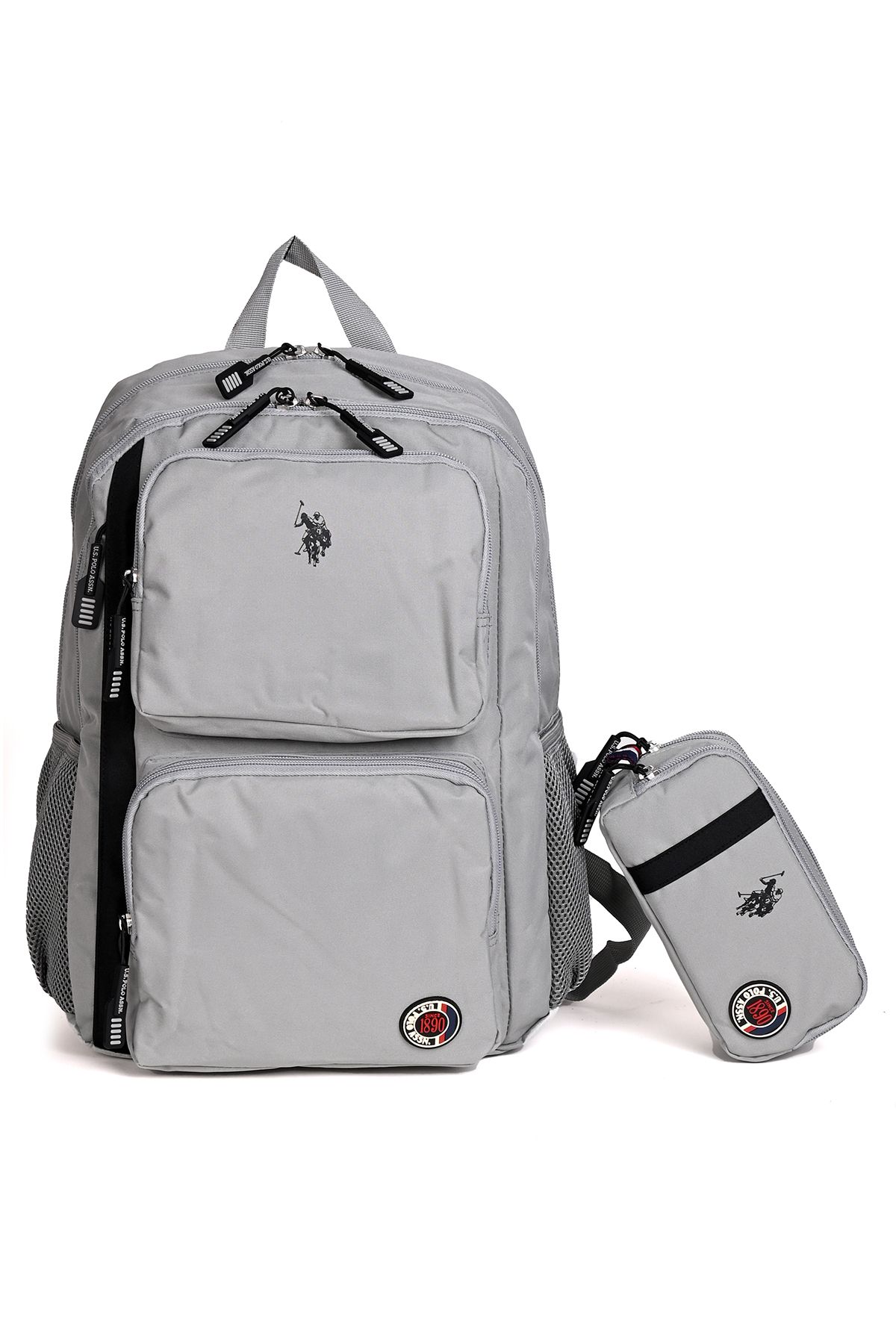 U.S. Polo Assn. U.S. Polo Assn. Plcan24008 Okul ve Günlük Sırt Çantası + Kalemlik Seti Gri