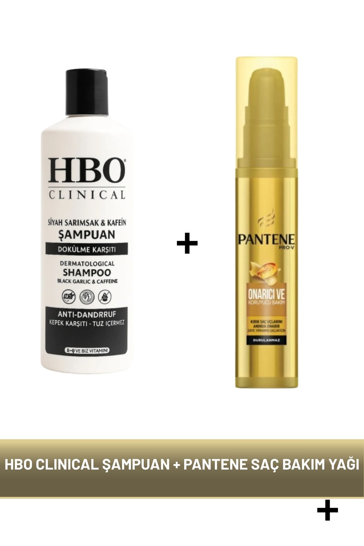 hbo Clınıcal Sarımsaklı Şampuan + Pantene Onarıcı Saç Bakım Yağı