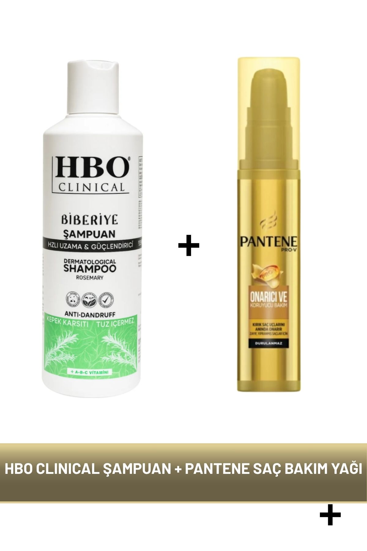 hbo Clınıcal Biberiye Şampuan + Pantene Onarıcı Saç Bakım Yağı