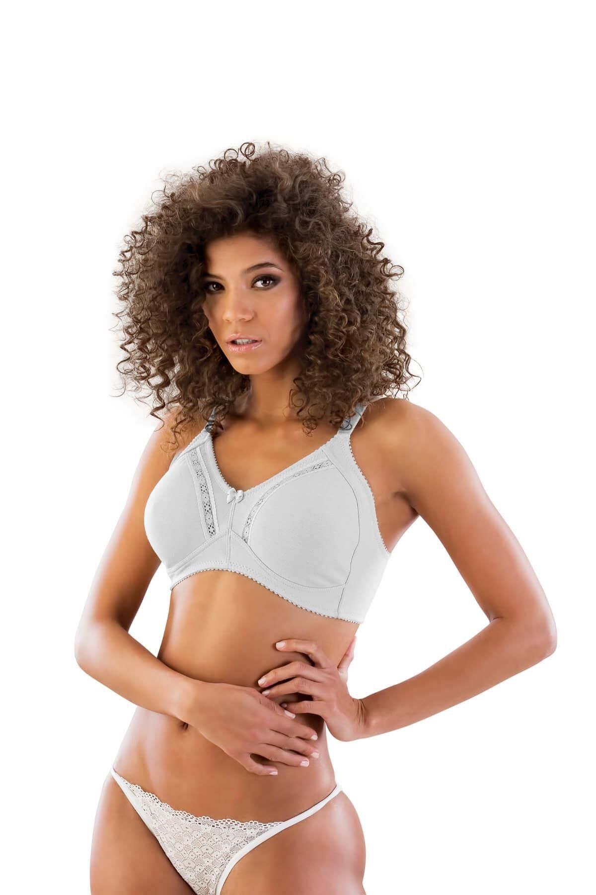 HAZEGO Beyaz Mı Emay 112 B Cotton Toparlayıcı Sütyen