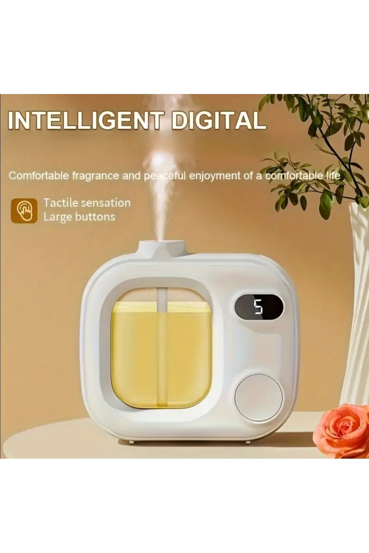 ORGANICYOU SHENZHEN 5 Seviyeli Ayarlanabilir Akıllı Aroma Difüzörü - Esansiyel Yağlar/Parfümler