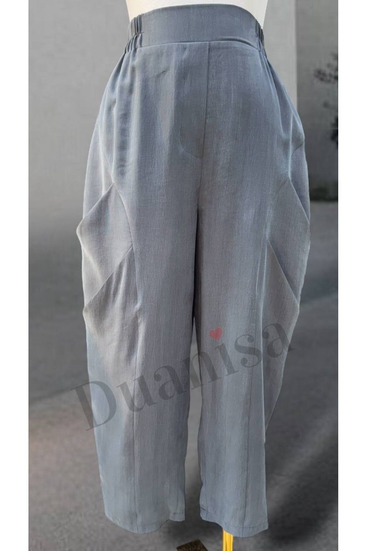 Sentez Duti Keten Havuç Pantolon Z-5595