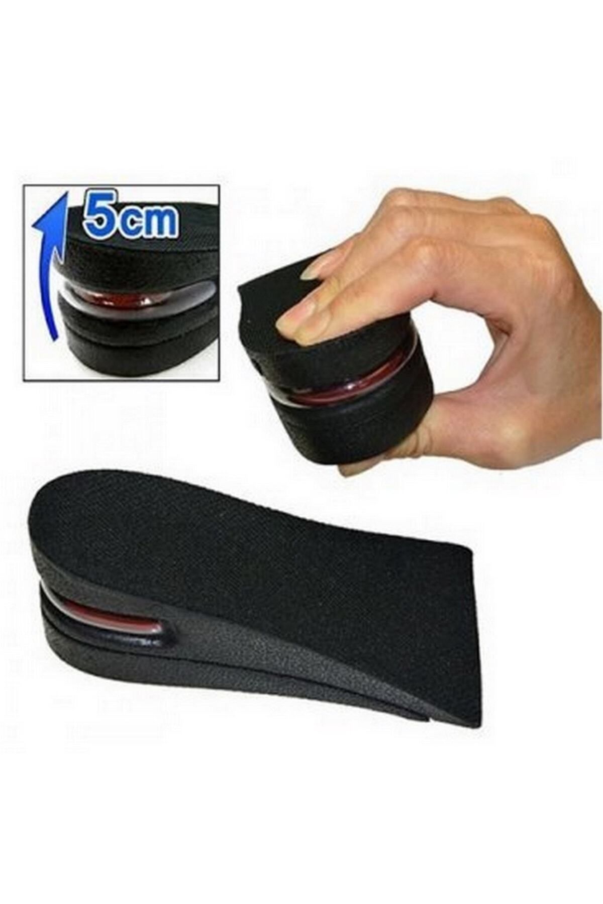 AboutThePerfect Hava Yastıklı Gizli Topuk Boy Uzatıcı Tabanlık 5 Cm Yükseklik Artırıcı