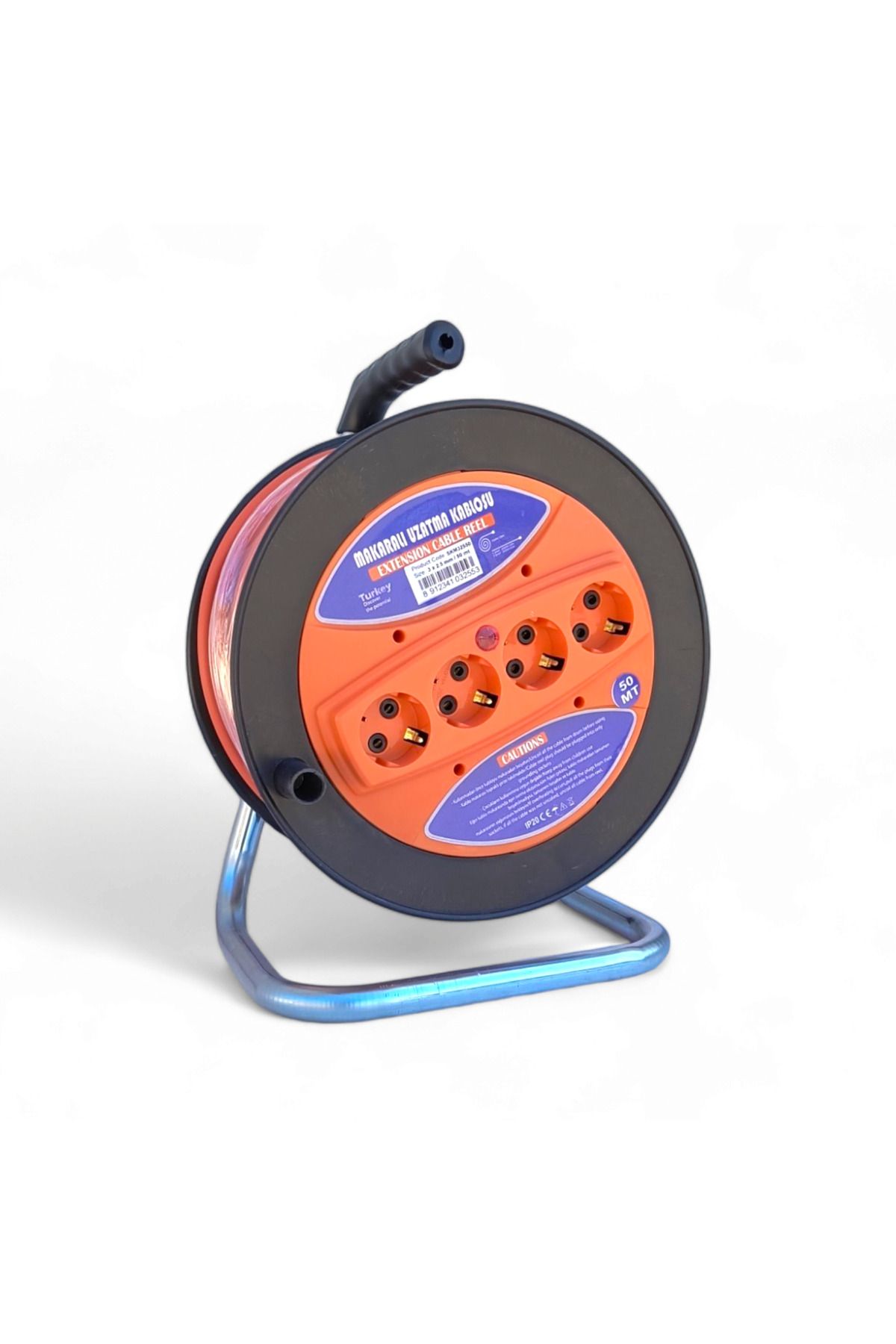 COBI SMART®-Extension cord with drum 3x2.5 mm², 40 m, 4 sockets, ergonomic carrying handle - COBI SMART® 10
