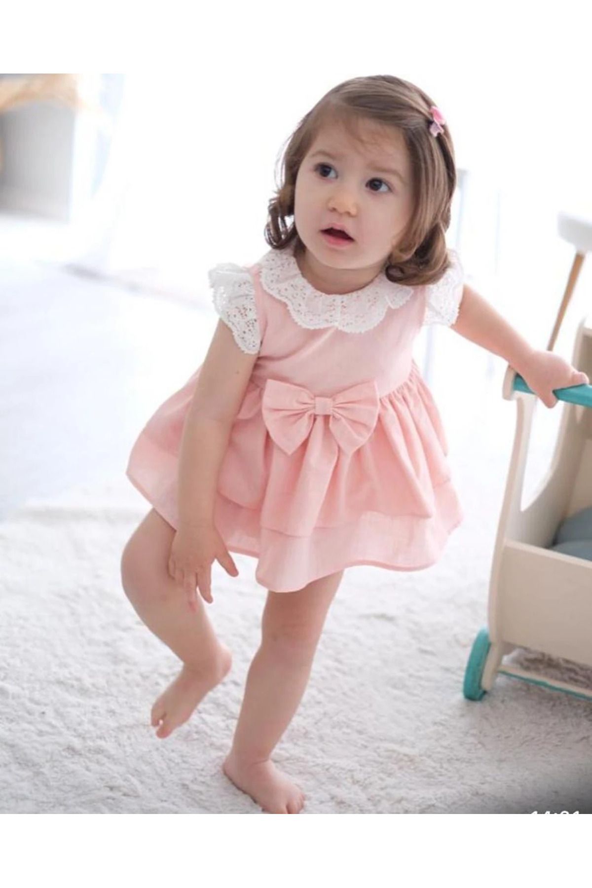 aysskids Dolly Fiyonklu Fırfırlı Bebek Romper