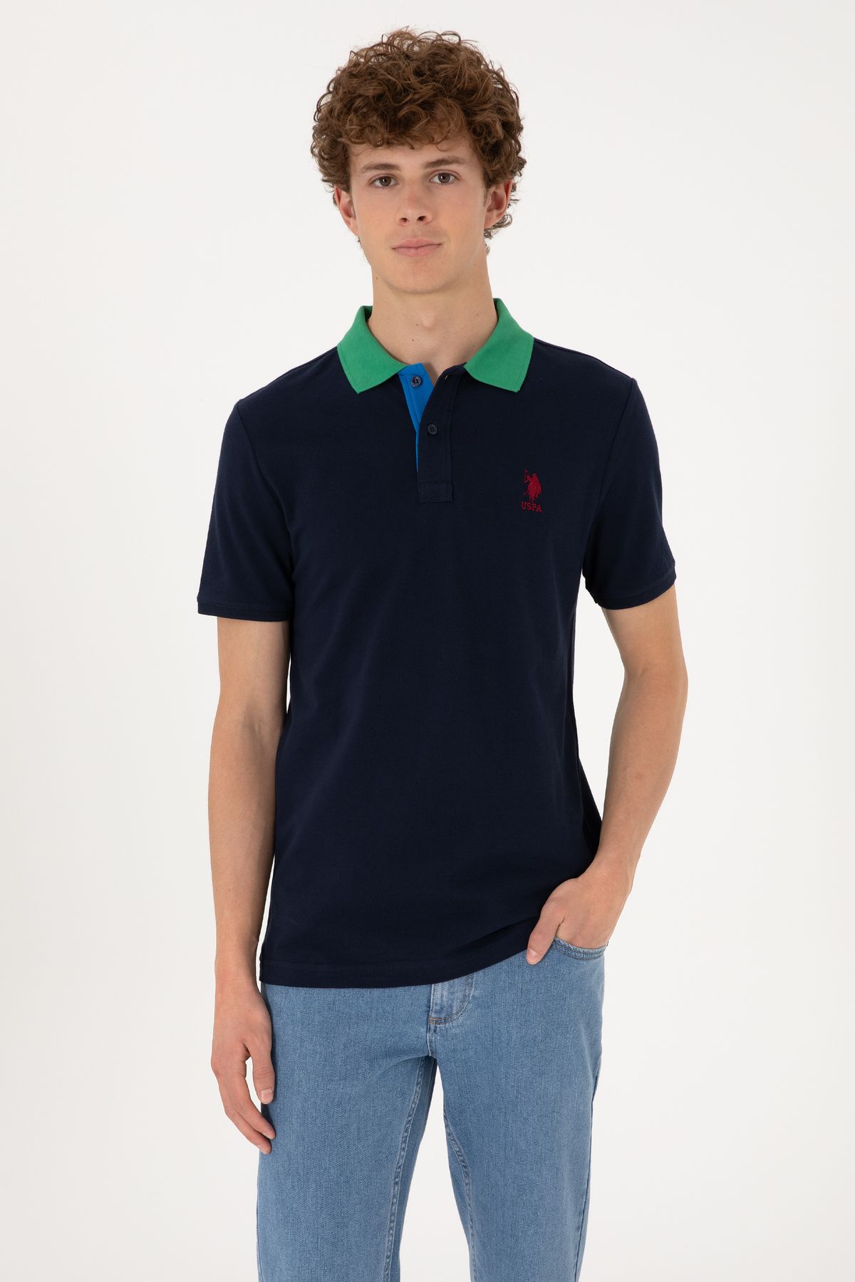 U.S. Polo Assn. Erkek Lacivert Tişört 50306809-VR033