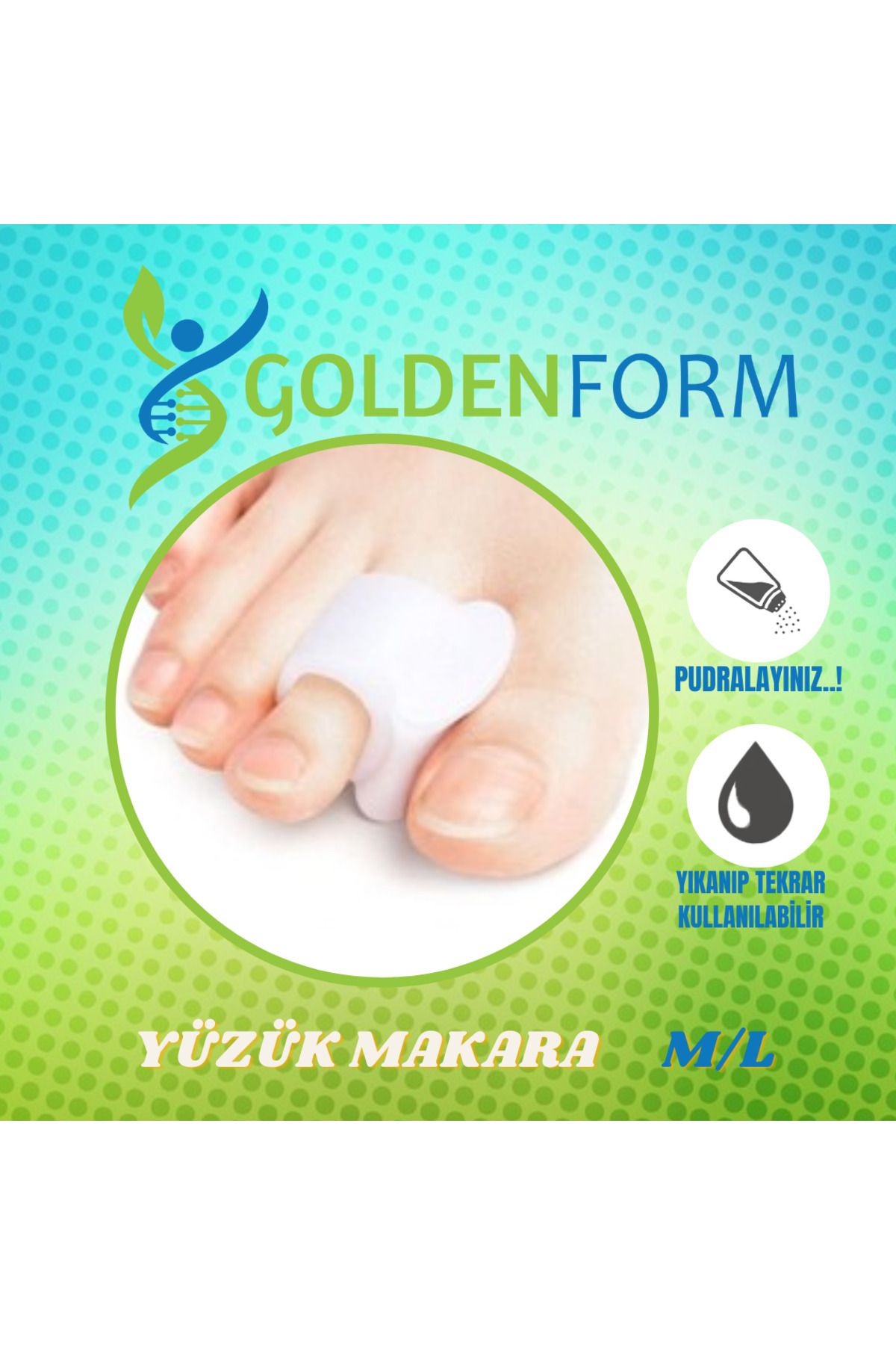 AboutThePerfect Yumuşak Silikon Yüzüklü Parmak Düzeltici, Rahatlatıcı ve Koruyucu, 1 adet