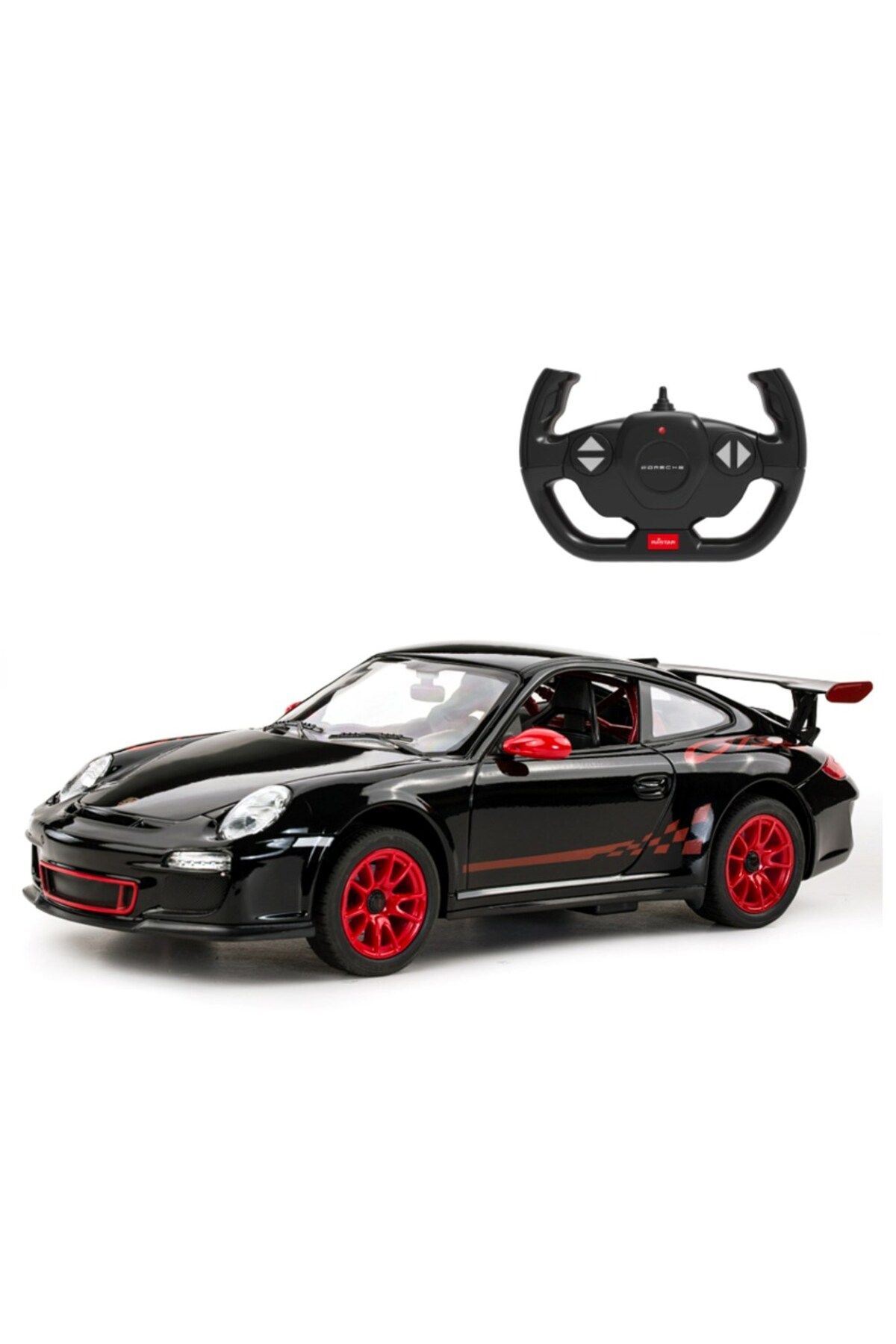 Rastar 1:14 Porsche 911 RS Uzaktan Kumandalı Araba Siyah 2.4 Ghz Işıklı Spor Araba