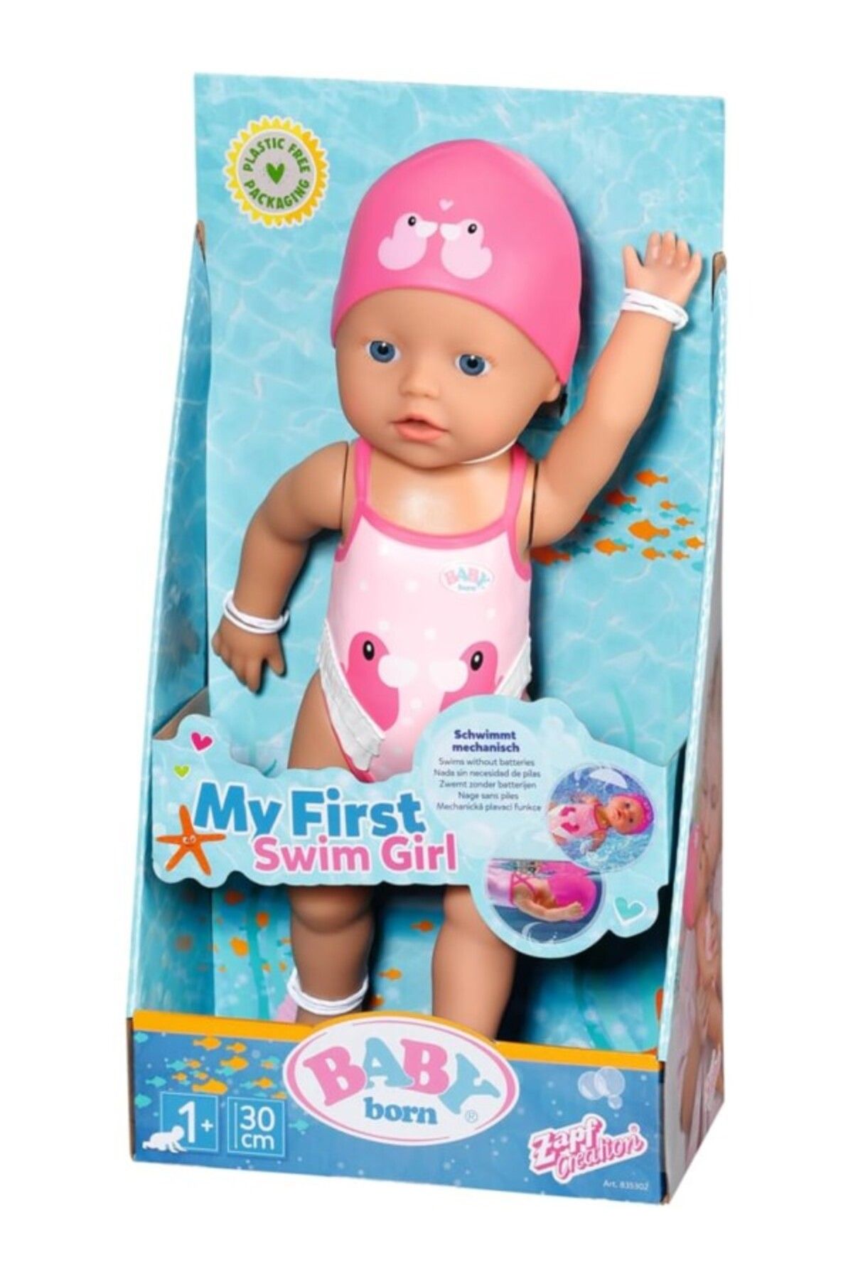 ShopZum Zapf Creation Baby Born 30 Cm Yüzen Bebek Lizzie, Pembe