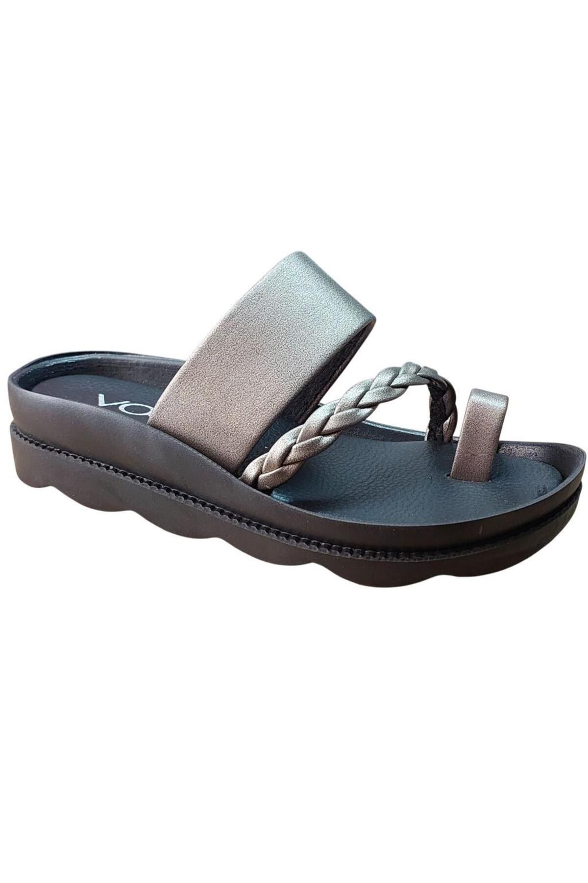 Voga 1724 PLATİN CİLT PARMAK ARASI COMFORT CASUAL ANAATOMİK TERLİK