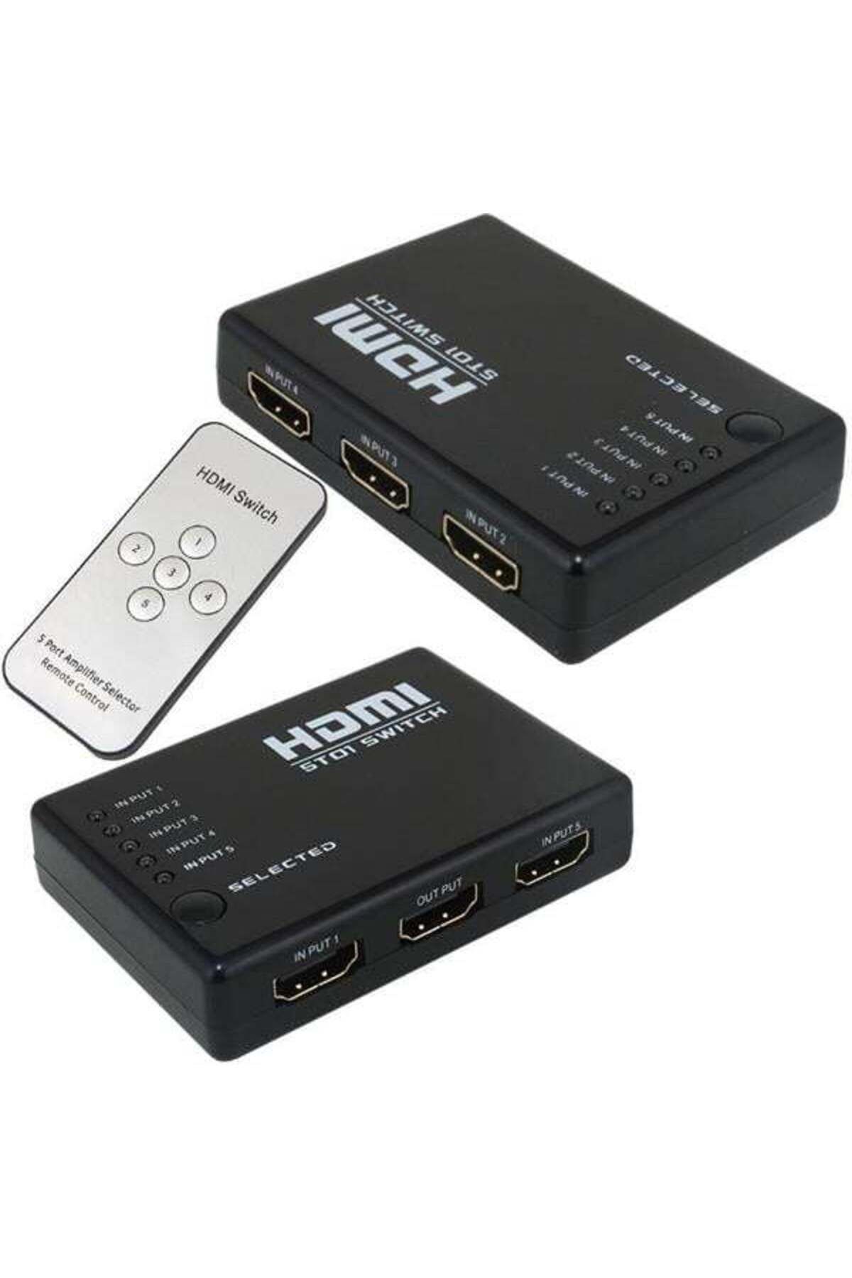 Zayla PM-8342 5 Giriş 1 Çıkış HDMI 2.0 4K@60Hz Switcher Toplayıcı Kumandalı