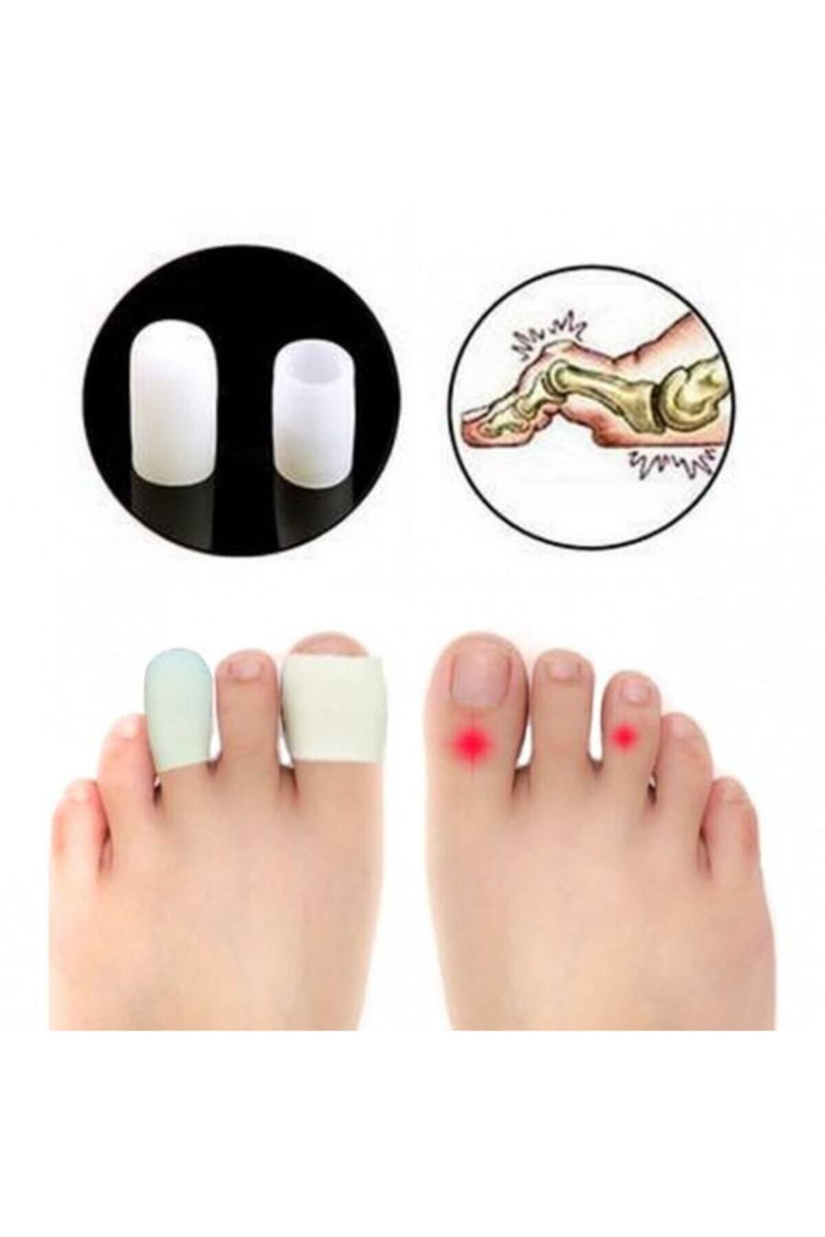 AboutThePerfect Yumuşak ve konforlu ayak parmak koruyucu silikon pedi